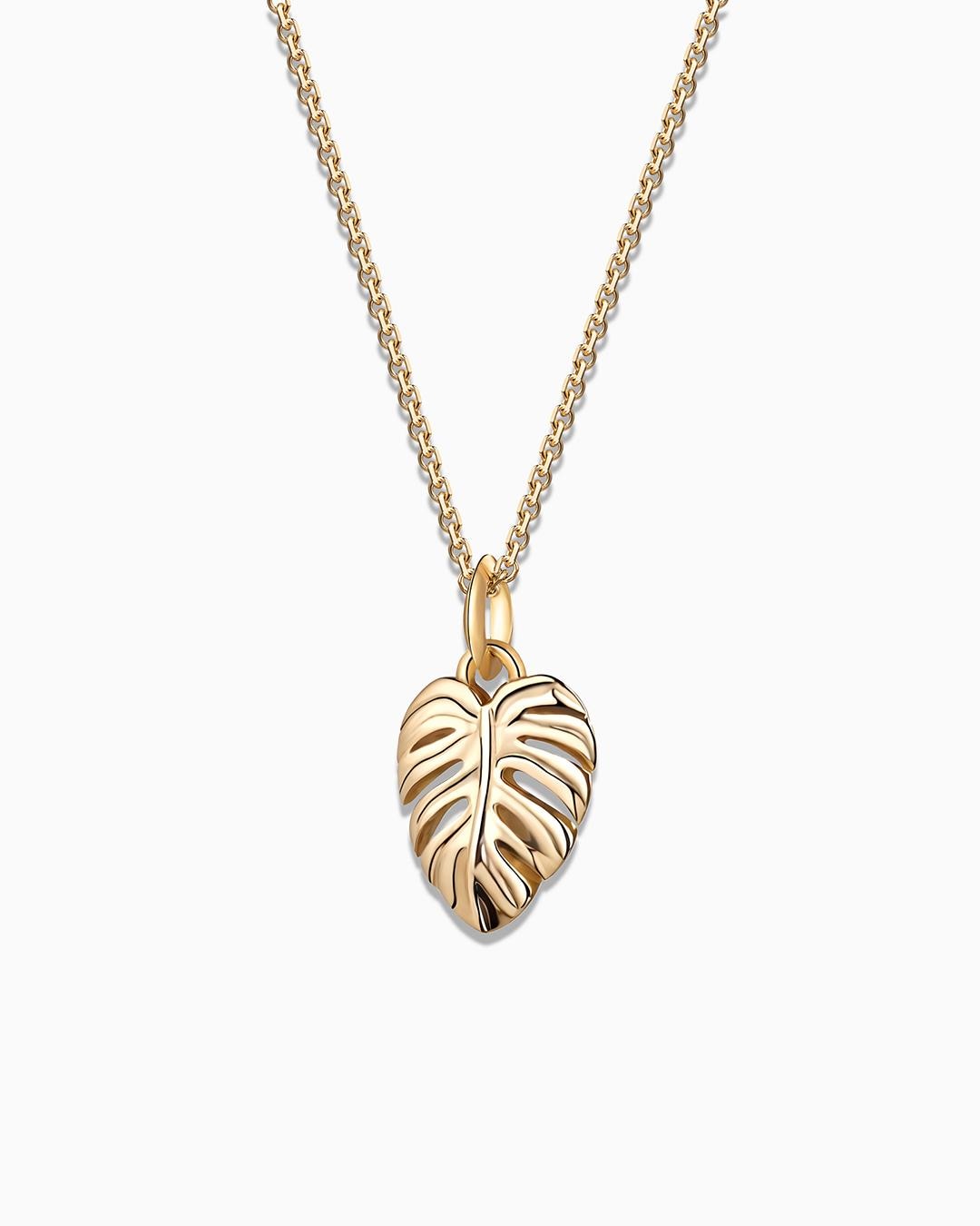 Imagen 2 de Charm colgante monstera s en oro amarillo de 18 kt - MUMIT - Dorado Dorado