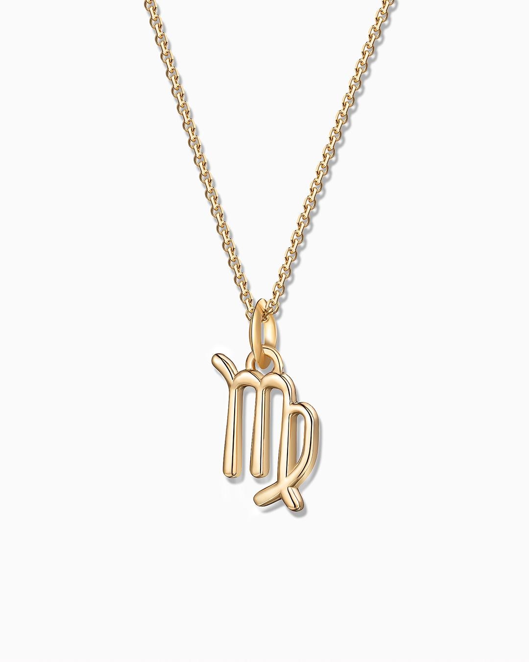 Imagen 2 de Charm colgante zodíaco virgo s en oro amarillo de 18 kt - MUMIT - Dorado Dorado