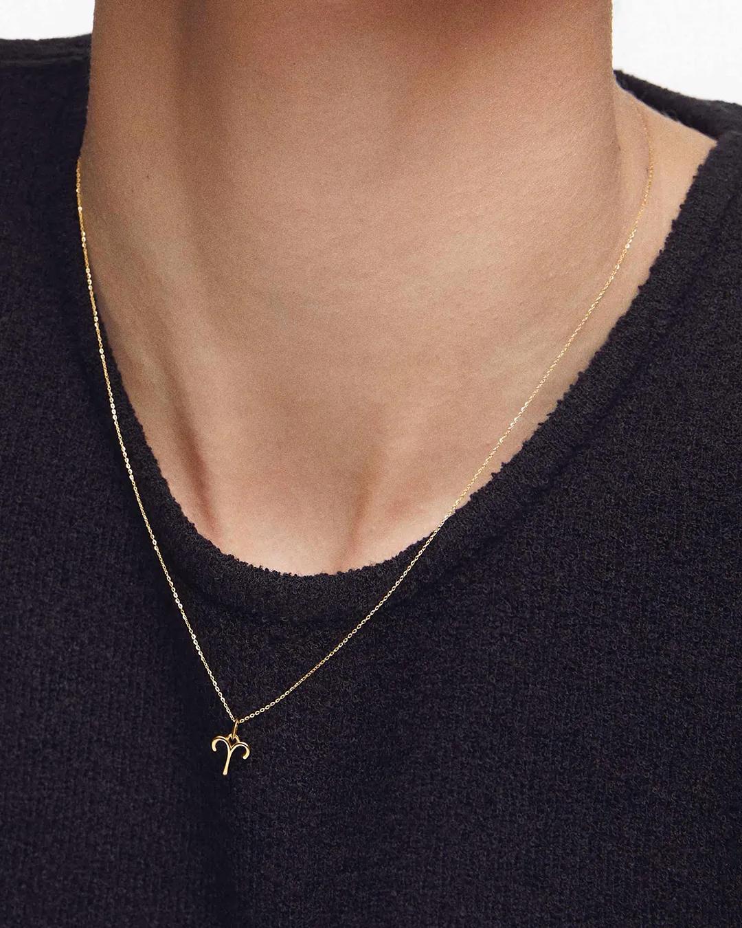 Imagen 2 de Charm colgante zodíaco aries s en oro amarillo de 18 kt - MUMIT - Dorado Dorado