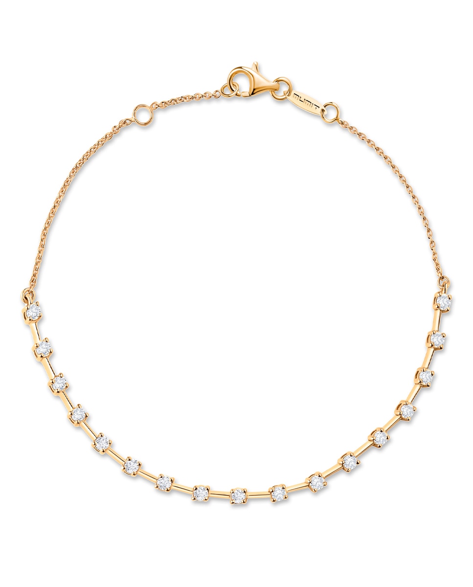 Imagen 1 de Pulsera Elysia Soirée con diamantes en oro amarillo de 18 Kt Blanco