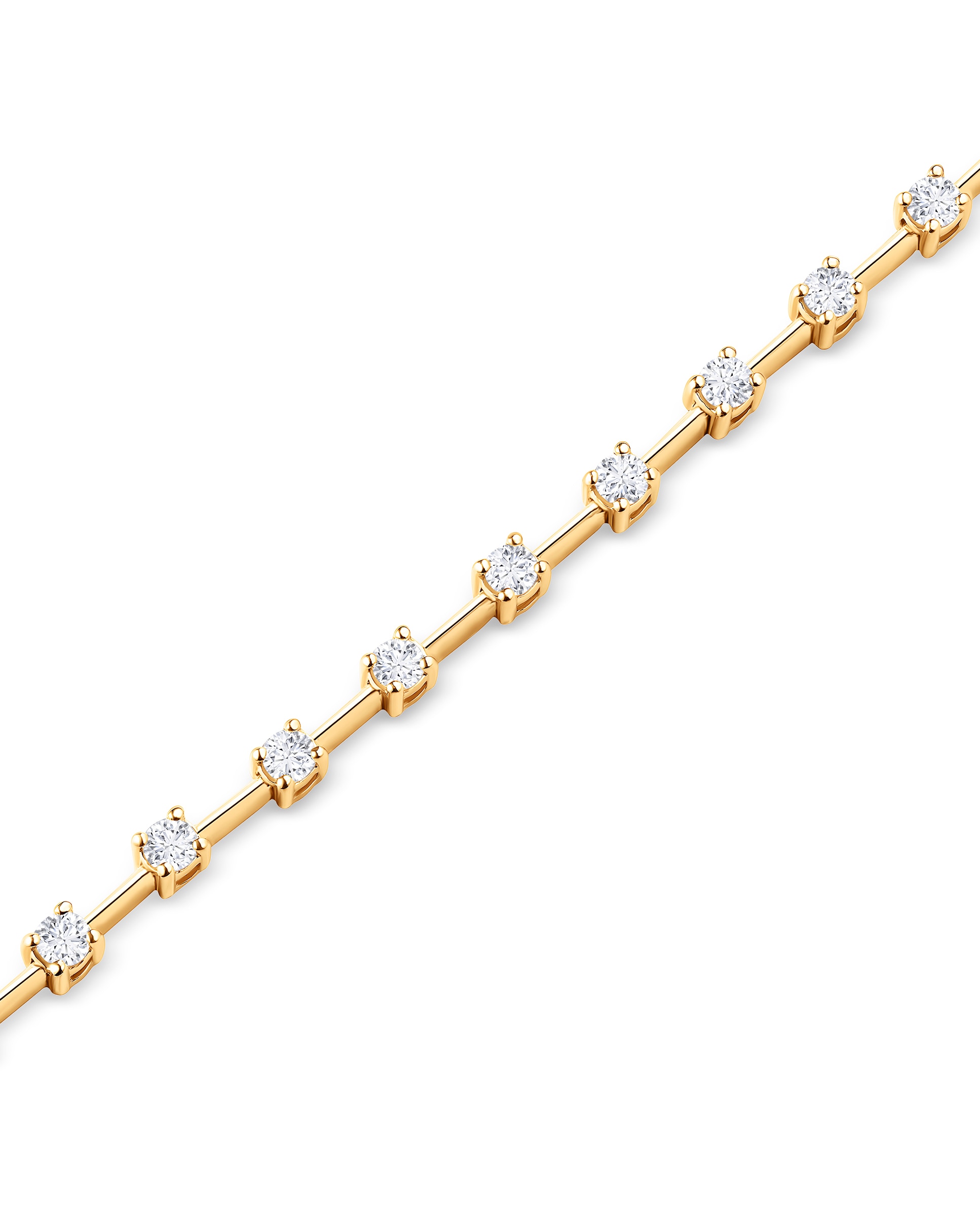 Imagen 3 de Pulsera Elysia Soirée con diamantes en oro amarillo de 18 Kt - MUMIT - Blanco Blanco