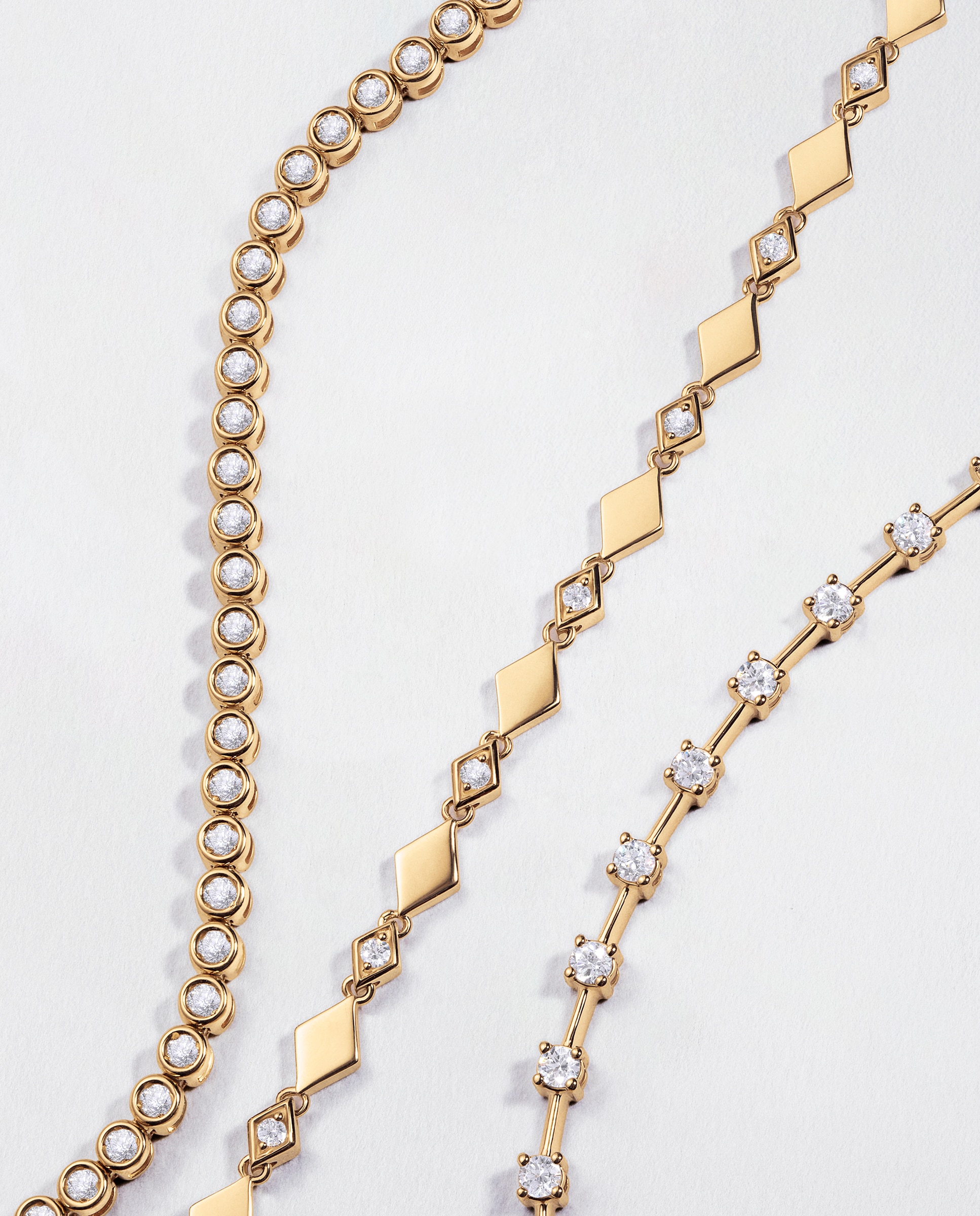 Imagen 4 de Pulsera Elysia Soirée con diamantes en oro amarillo de 18 Kt - MUMIT - Blanco Blanco