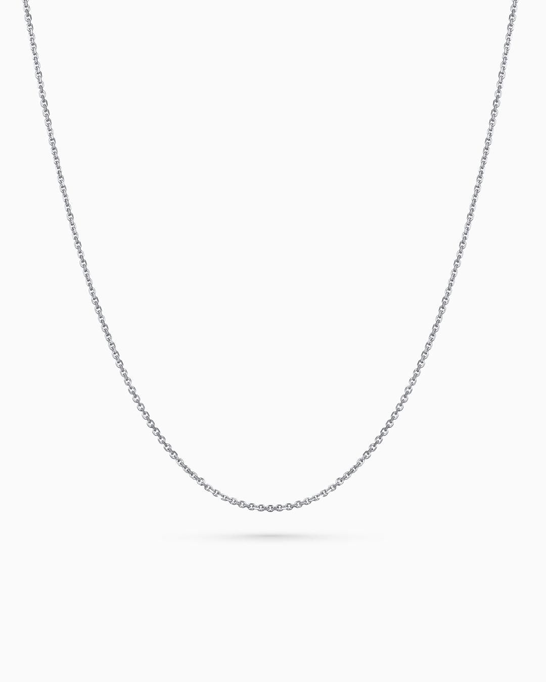 Imagen 0 de Cadena rondelle en oro blanco de 18 kt Plata