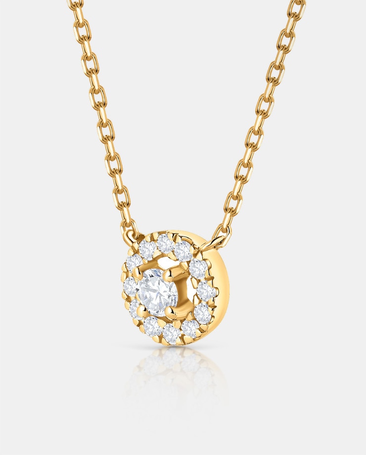Gargantilla Ariadne de diamantes en oro amarillo de 18 kt - MUMIT - Blanco Blanco-3
