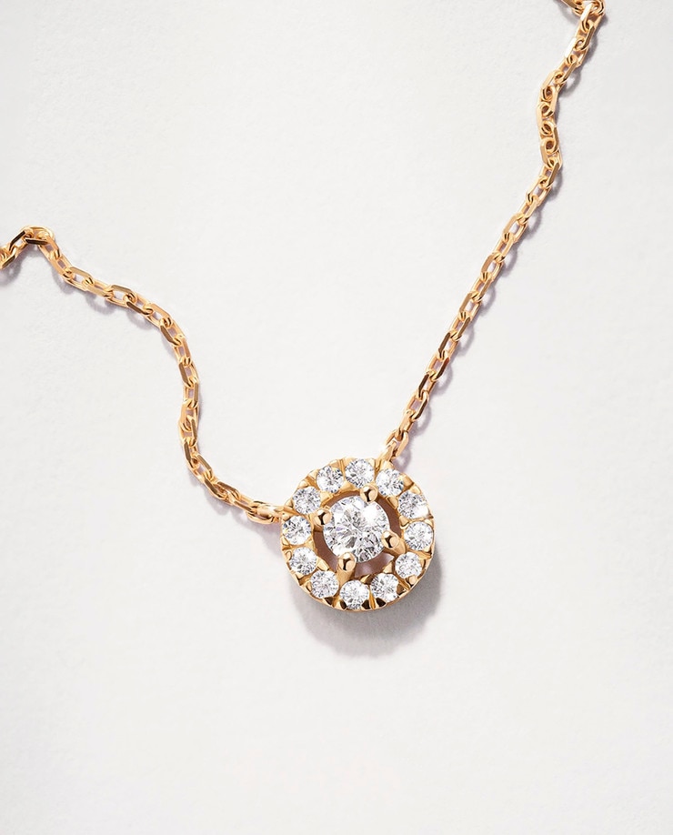 Gargantilla Ariadne de diamantes en oro amarillo de 18 kt - MUMIT - Blanco Blanco-4