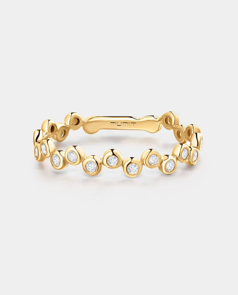 Imagen 0 de Anillo Origine Croisée de diamantes en oro amarillo de 18 Kt Blanco