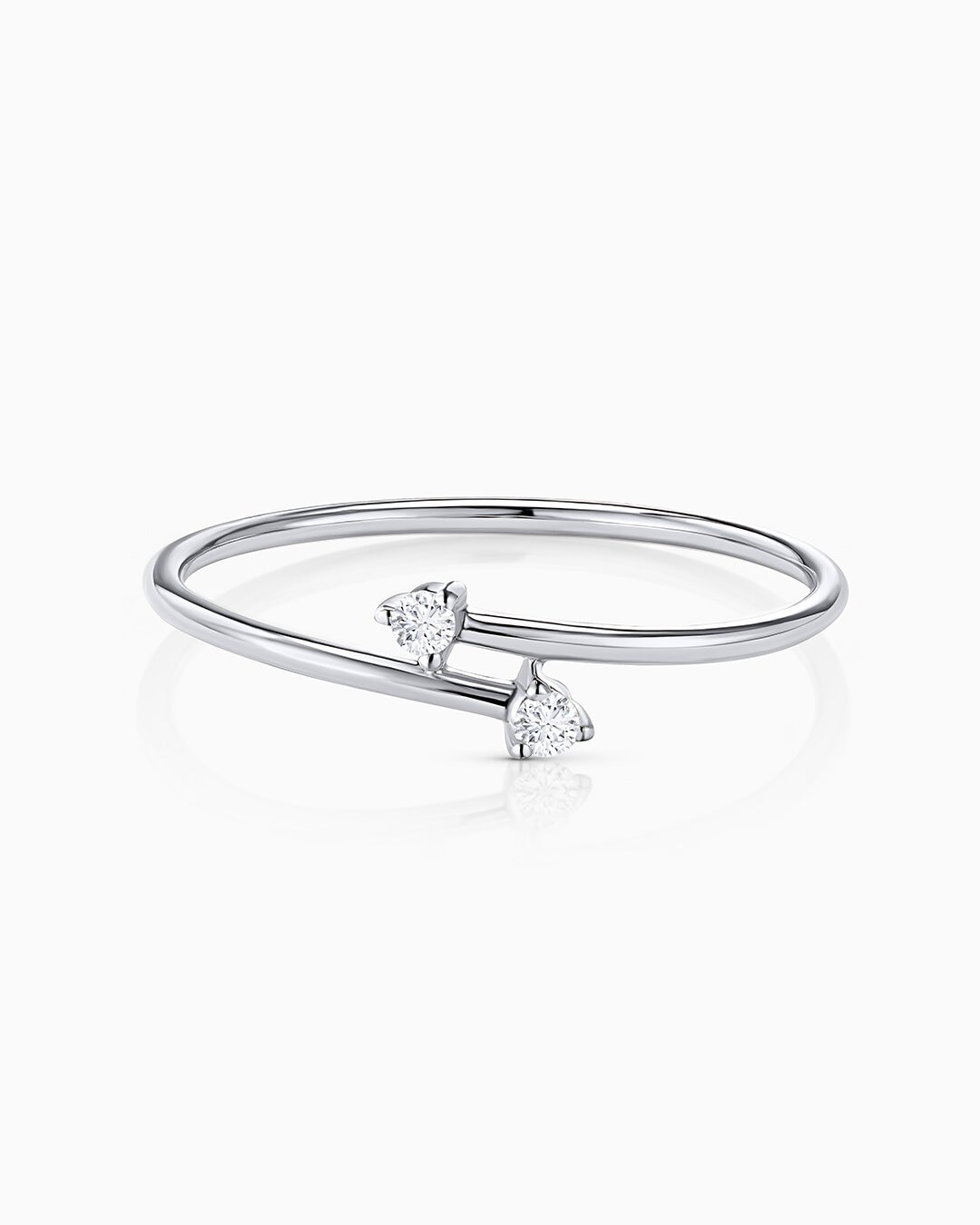 Sortija juno de diamantes en oro blanco de 18 kt - MUMIT - Plata Plata-1