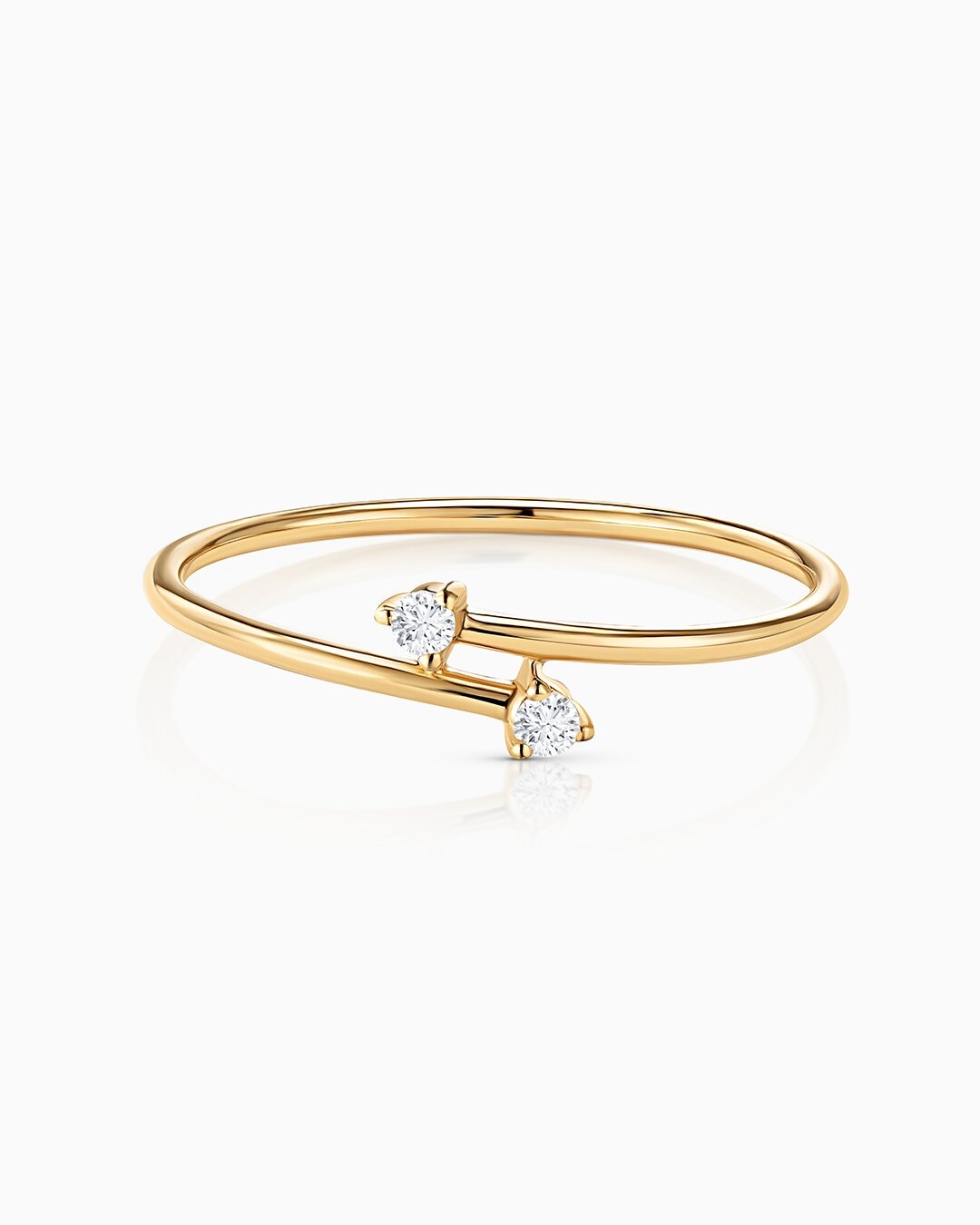 Sortija juno de diamantes en oro amarillo de 18 kt - MUMIT - Dorado Dorado-1