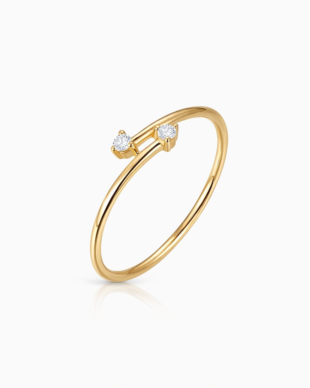 Sortija juno de diamantes en oro amarillo de 18 kt - MUMIT - Dorado Dorado-4
