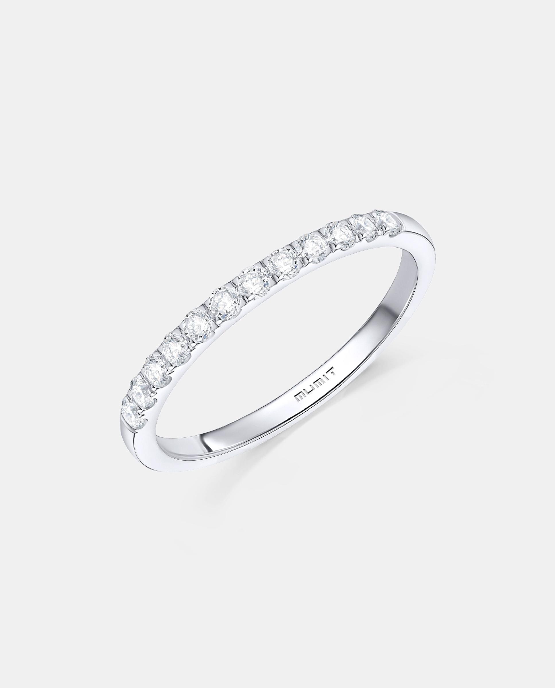 Imagen 1 de Anillo stella de diamantes 0,35 cts. en oro blanco de 18 kt Plateado