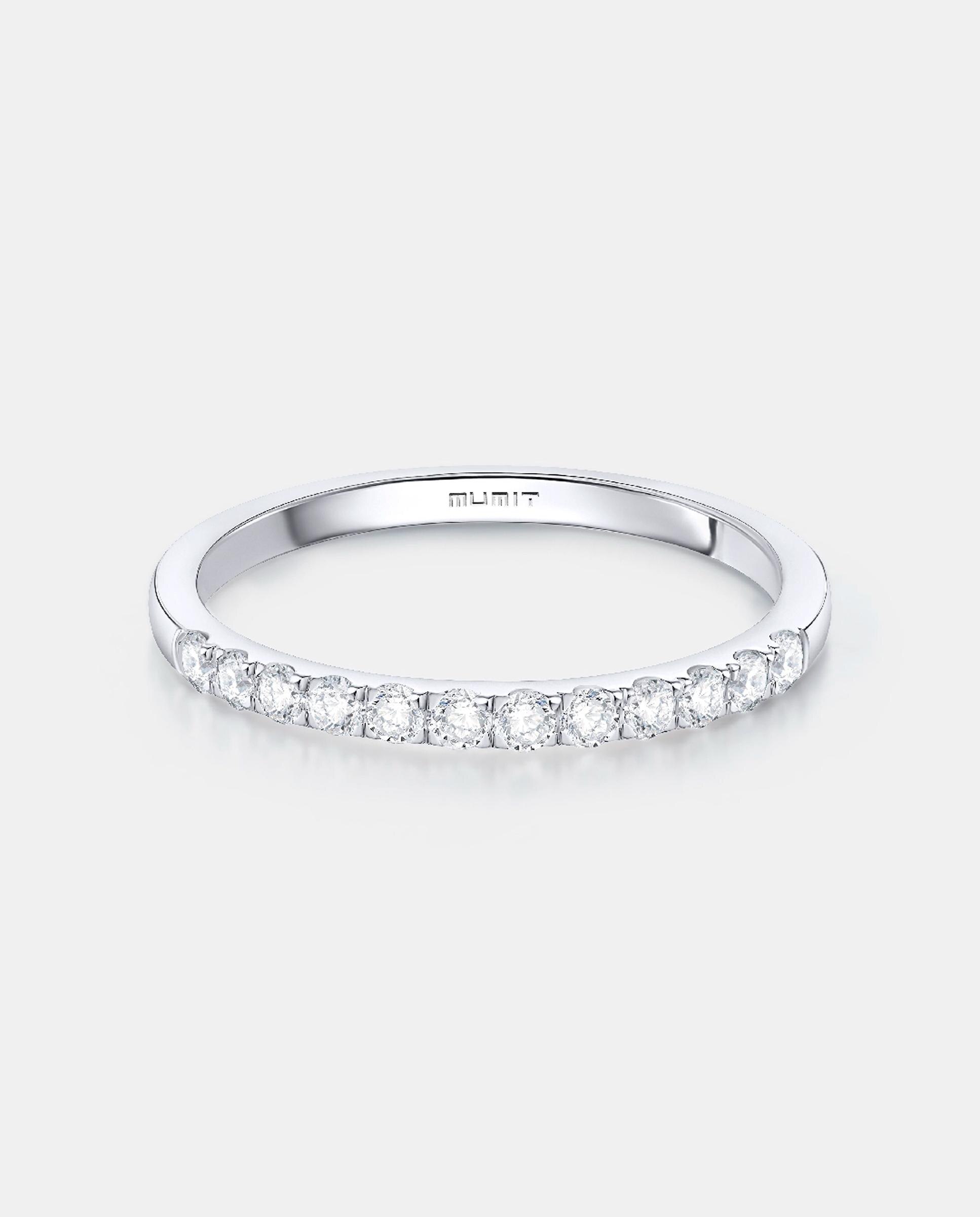 Imagen 4 de Anillo stella de diamantes 0,35 cts. en oro blanco de 18 kt - MUMIT - Plateado Plateado