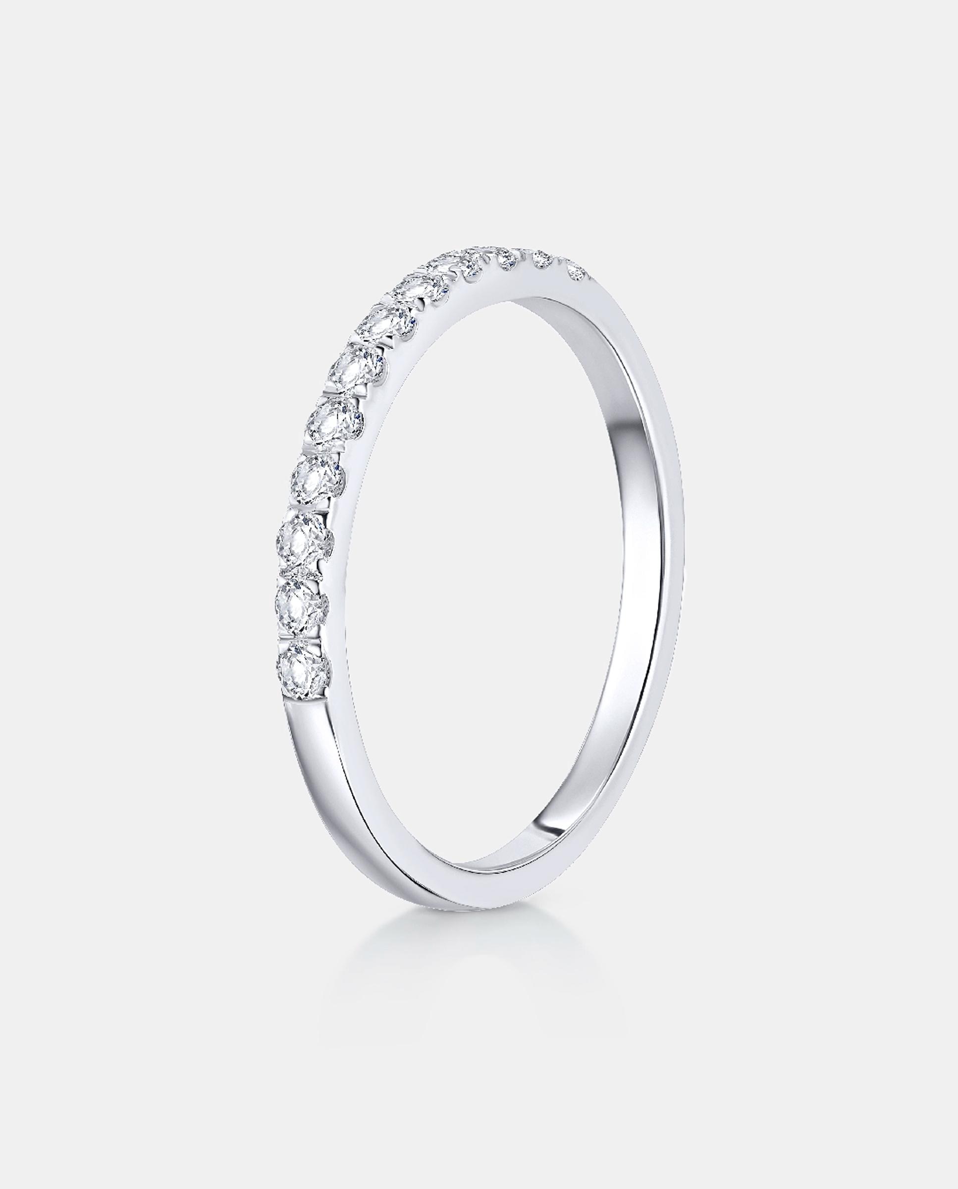 Imagen 5 de Anillo stella de diamantes 0,35 cts. en oro blanco de 18 kt - MUMIT - Plateado Plateado
