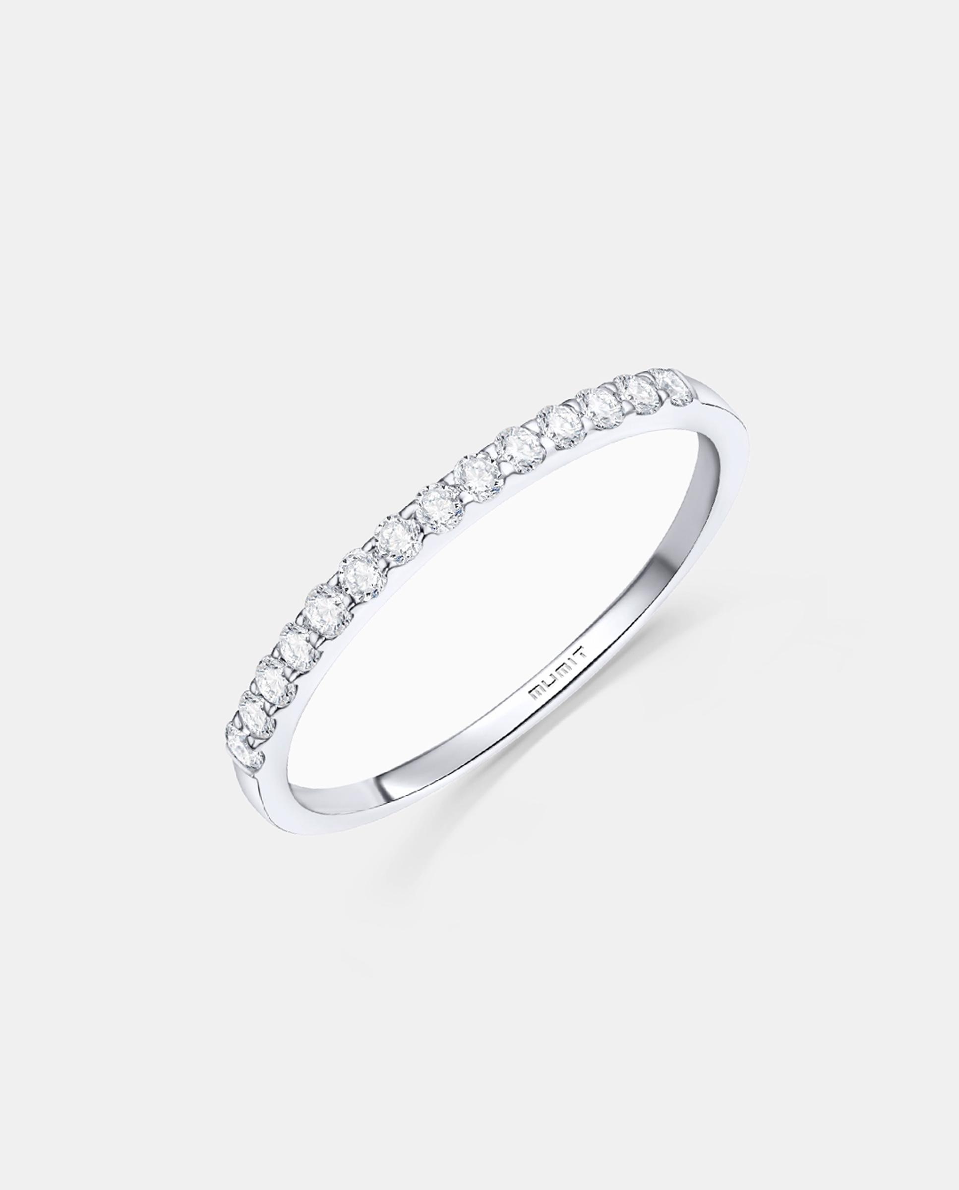 Imagen 1 de Anillo alianza alina de diamantes 0,23 cts. en oro blanco de 18 kt Blanco