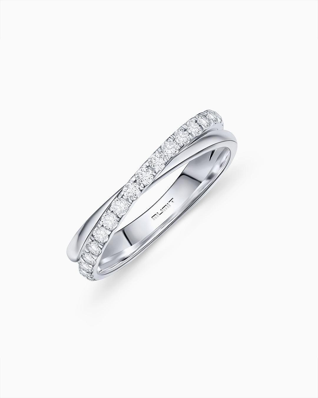Imagen 0 de Sortija amara de diamantes 0,50 cts. en oro blanco de 18 kt Blanco