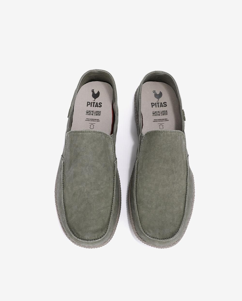 Mocasines driver de hombre tipo slip on ultraligeros - Walk In Pitas - Kaki Kaki-4
