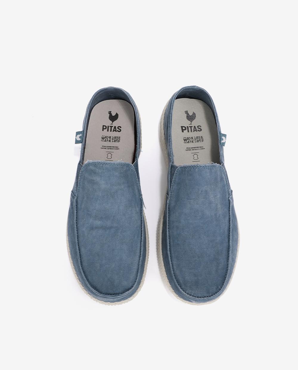 Mocasines driver de hombre tipo slip on ultraligeros - Walk In Pitas - Azul Azul-4