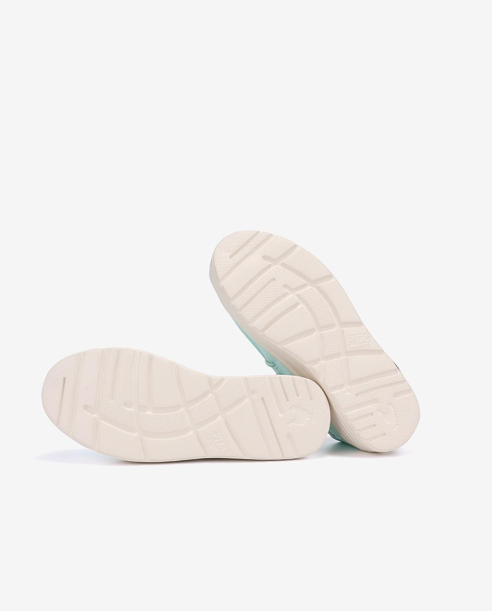 Zapatos planos confort de mujer tipo wallabi con suela block - Walk In Pitas - Verde Agua Verde Agua-5