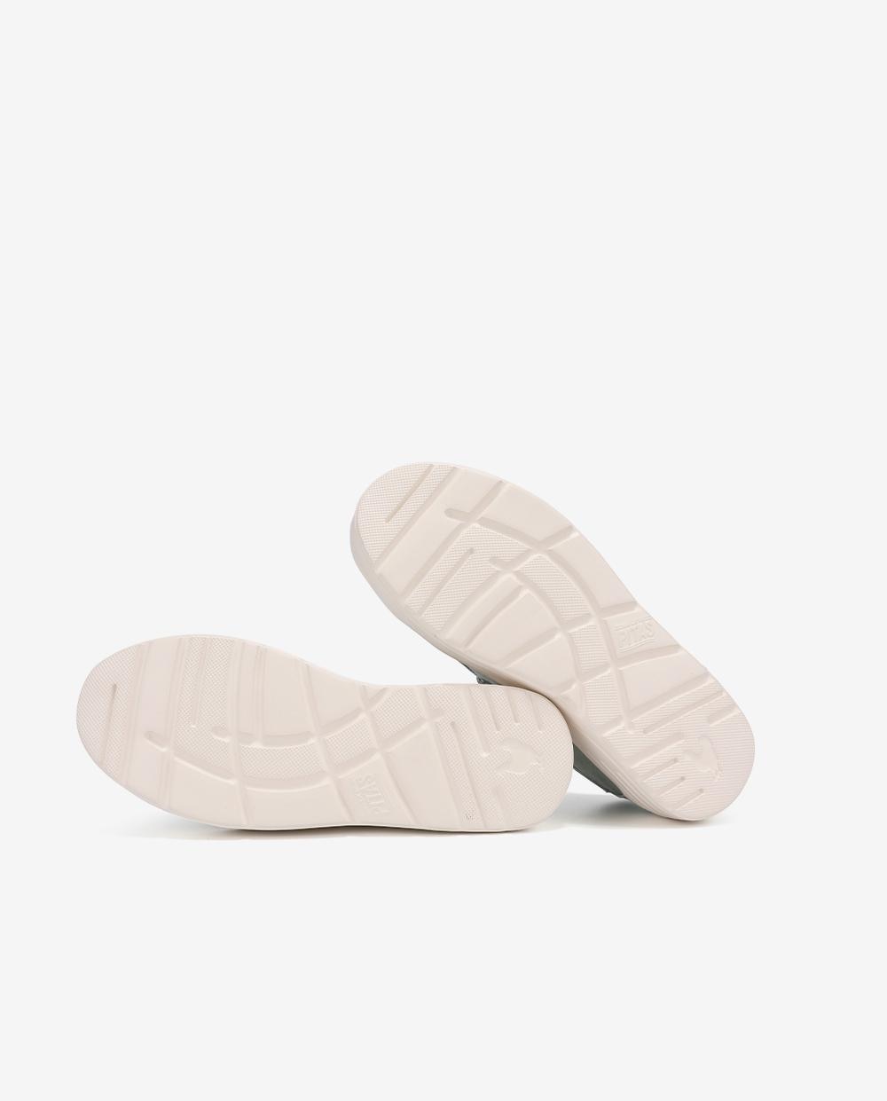 Zapatos planos confort de mujer tipo wallabi con suela block - Walk In Pitas - Verde Verde-2