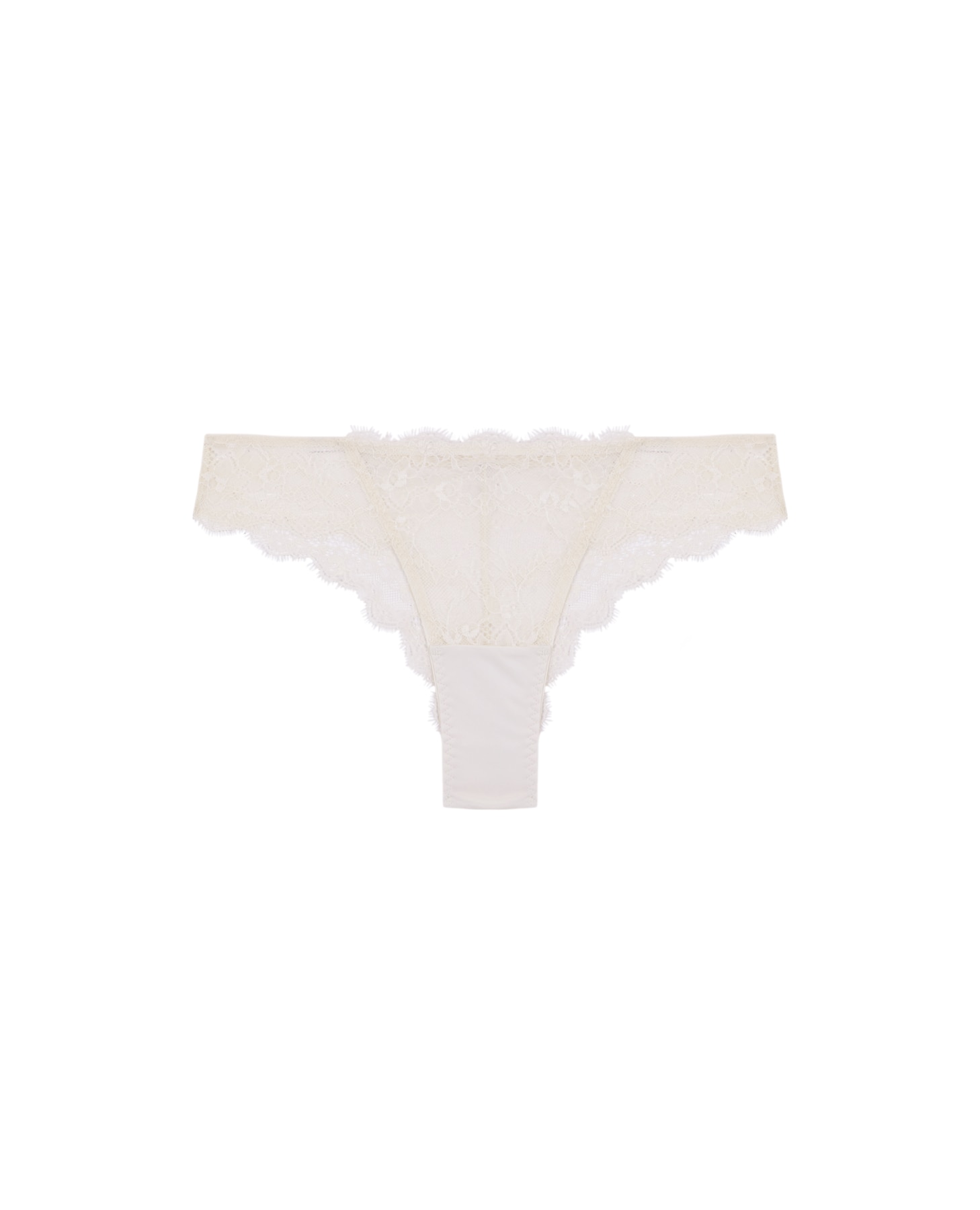 Braga brasileña de microfibra y encaje floral - Black Limba - Crema Crema-8