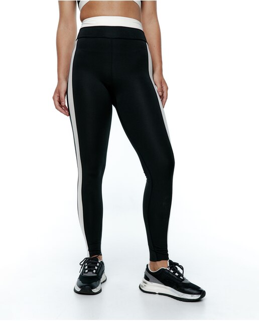 Legging deportivo de mujer de cintura alta con detalles en contraste