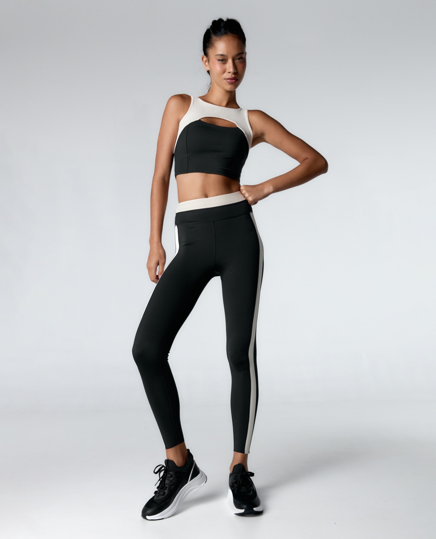 Sujetador deportivo cut out de sujeción alta - Black Limba - Negro Negro-5