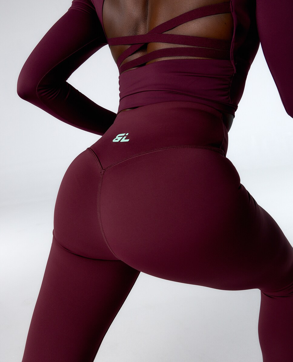 Legging deportivo de mujer efectu push up de alta sujeción · Black