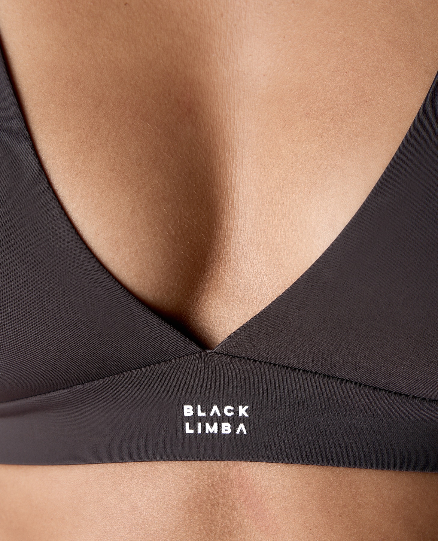 Sujetador sin aro triangular invisible de microfibra - Black Limba - Marrón Marrón-4