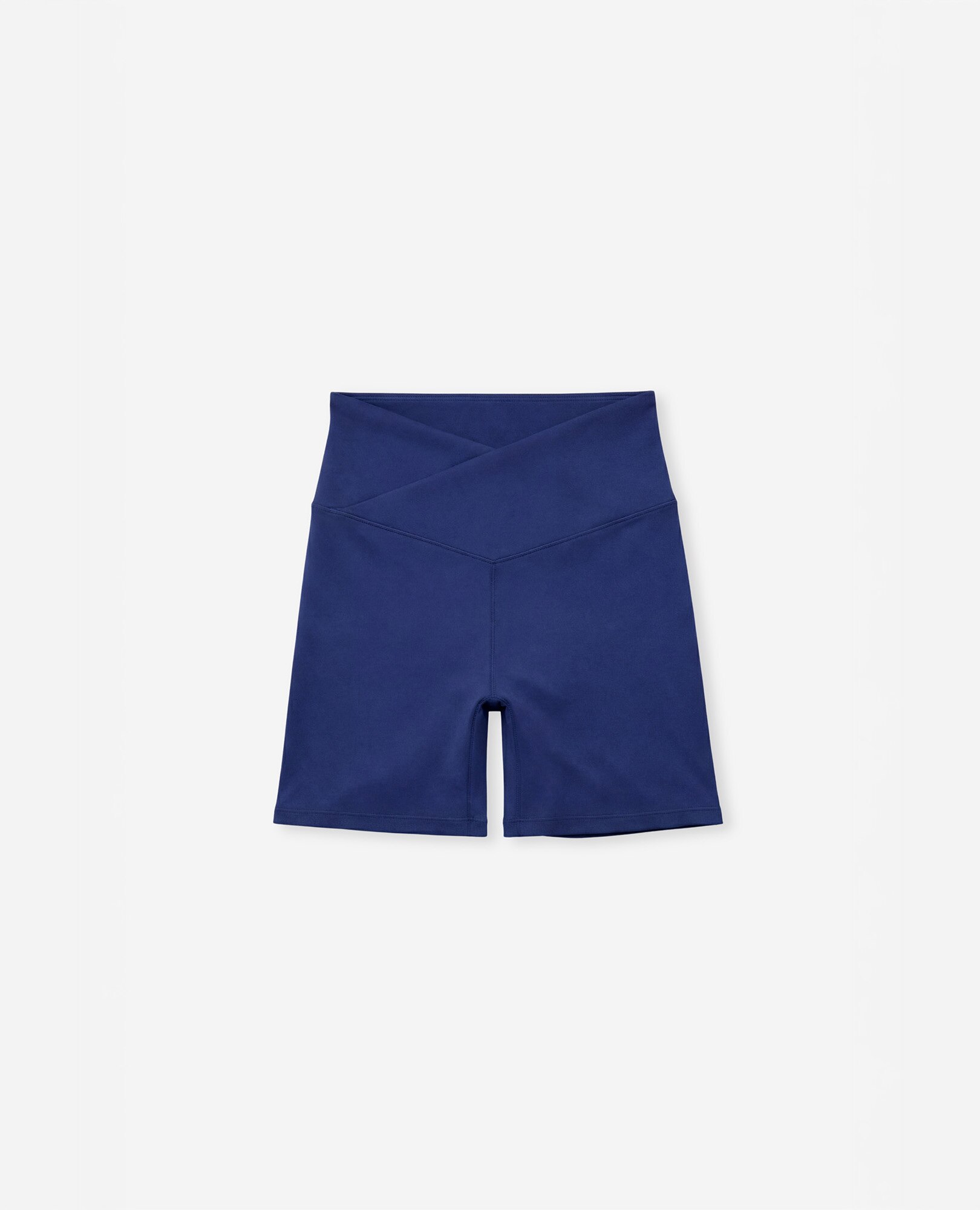 Short deportivo de mujer compresivo con cintura en v - Black Limba - Azul Azul-8
