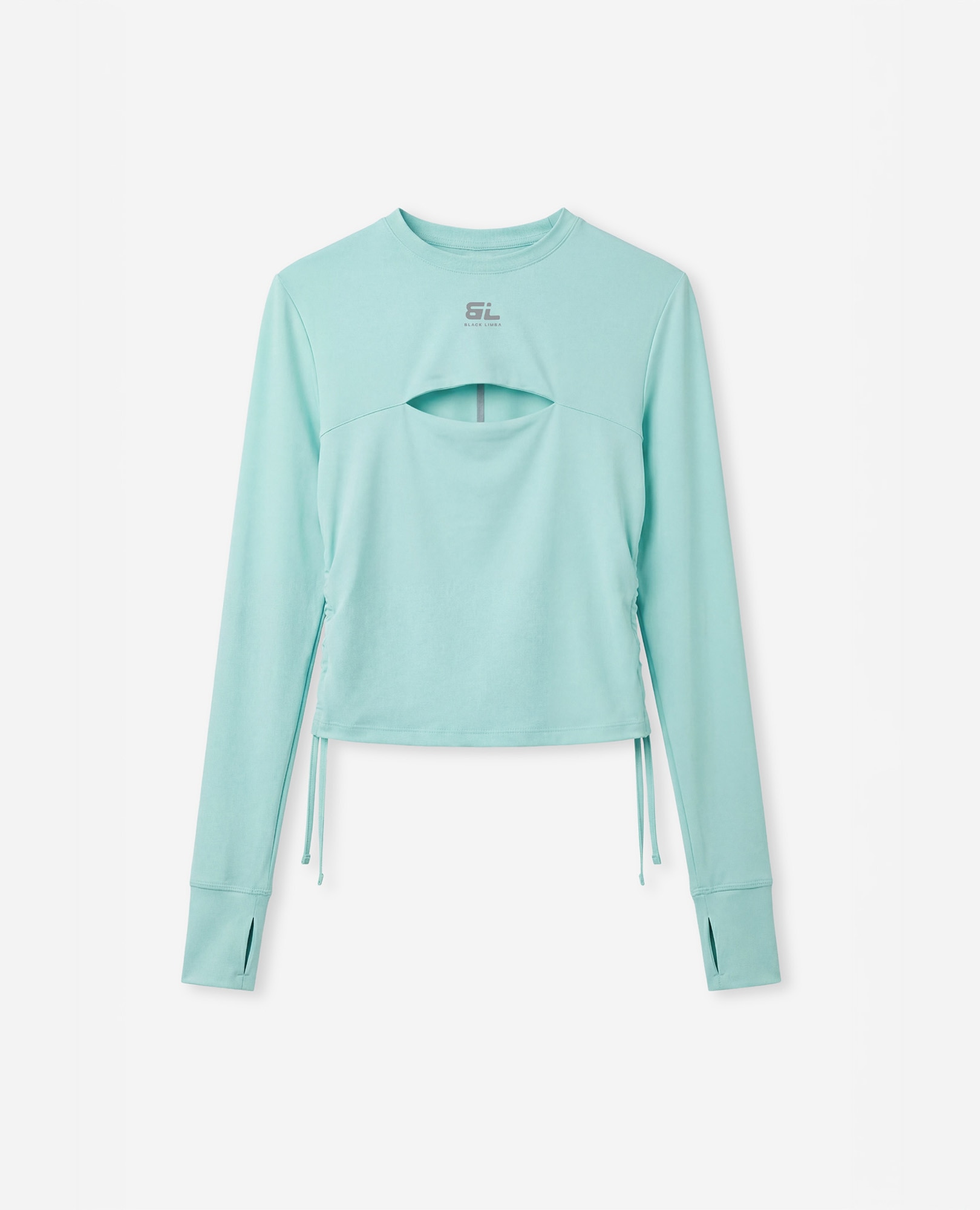 Camiseta deportiva de mujer con tejido efecto cooling y protección solar - Black Limba - Verde Verde-8