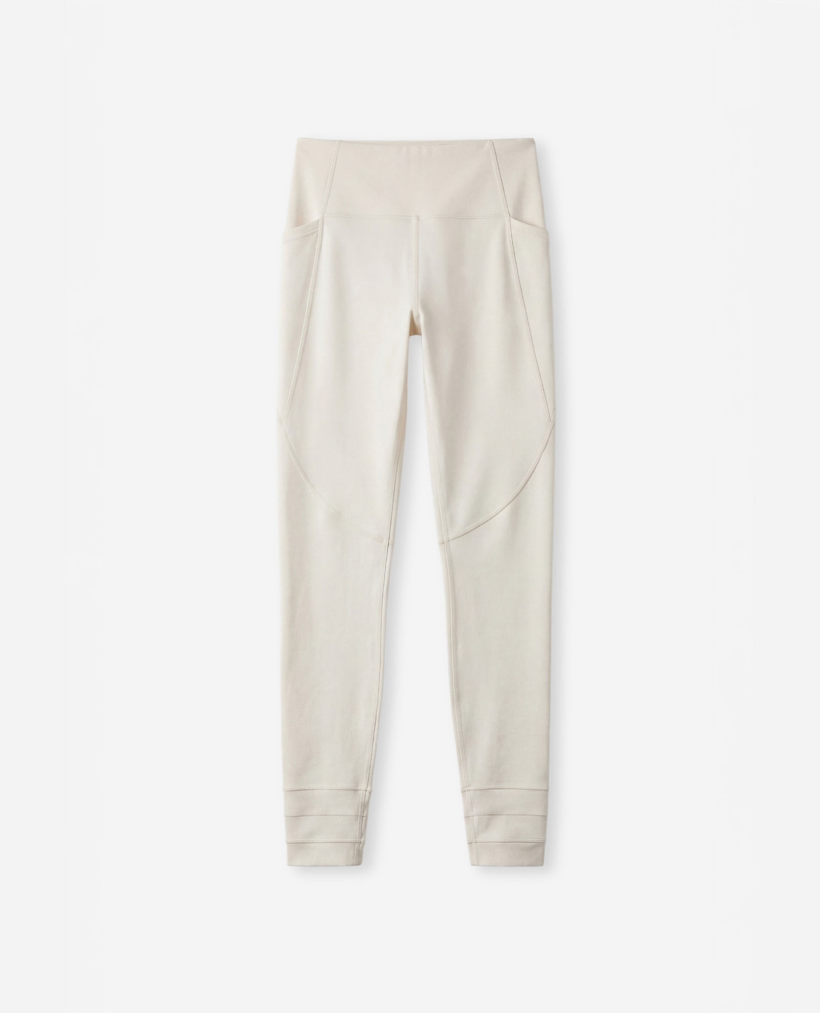 Legging deportivo de mujer recortable y compresivo - Black Limba - Crema Crema-8
