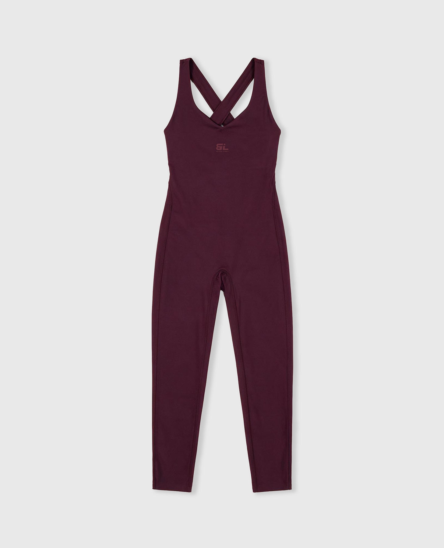 Mono deportivo de mujer recortable con refuerzo abdominal - Black Limba - Burdeos Burdeos-8