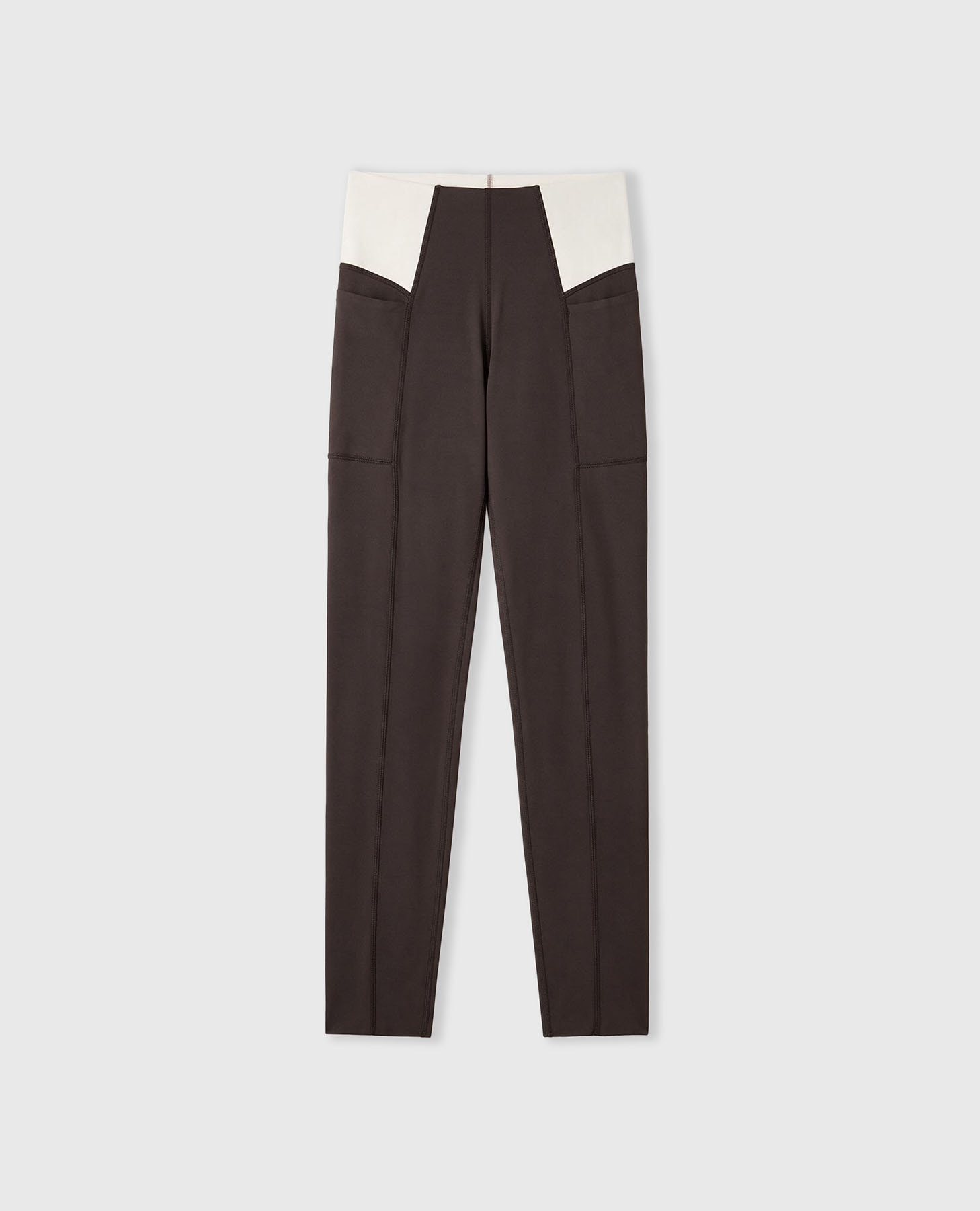 Legging deportivo de mujer con cintura bonded de alta sujeción - Black Limba - Marrón chocolate Marrón chocolate-8