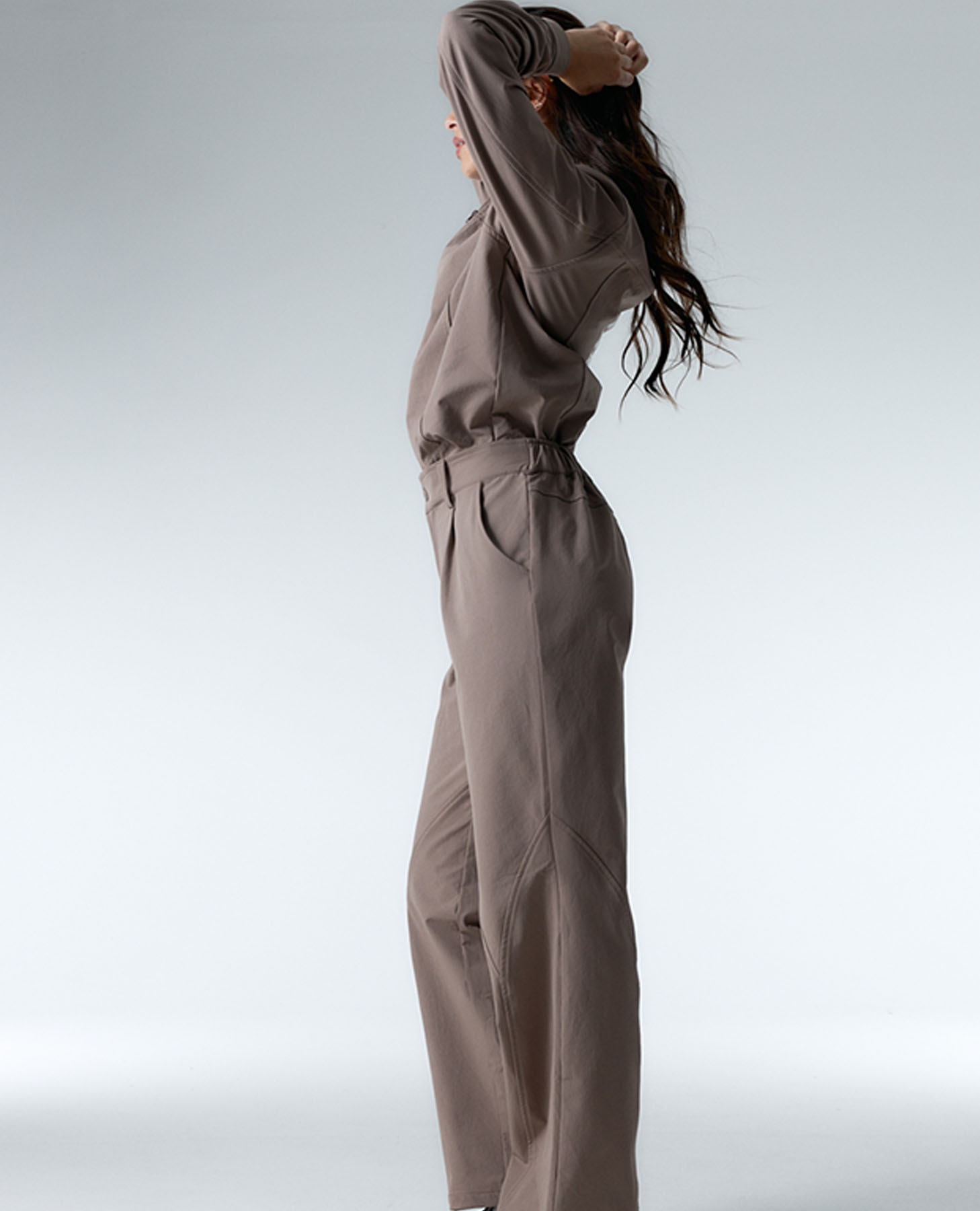 Mono deportivo de mujer desmontable con múltiples bolsillos - Black Limba - Camel Camel-3