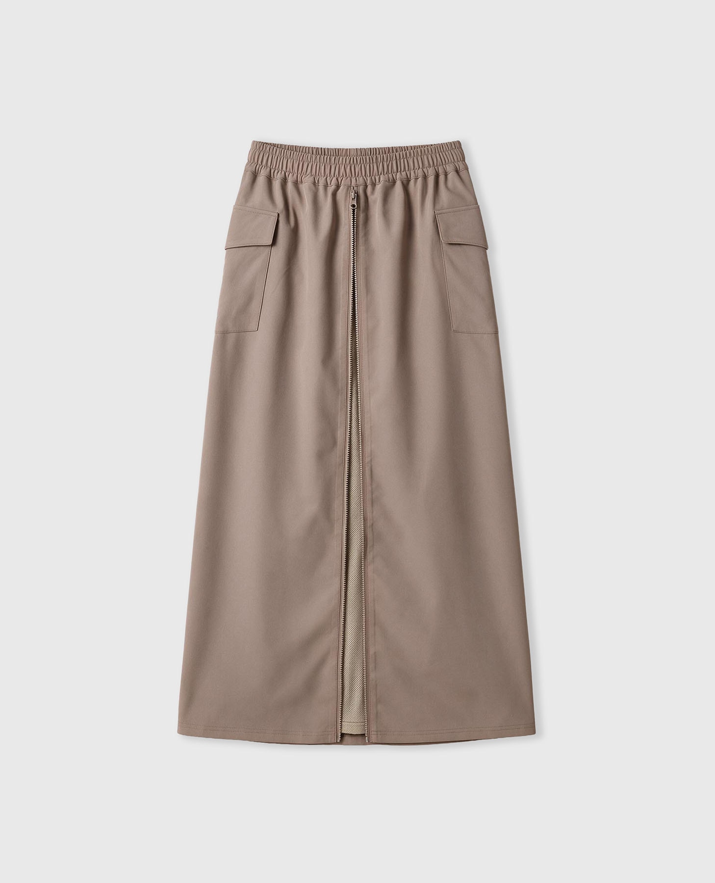 Falda deportiva de mujer ligera con cremallera delantera - Black Limba - Marrón Marrón-8