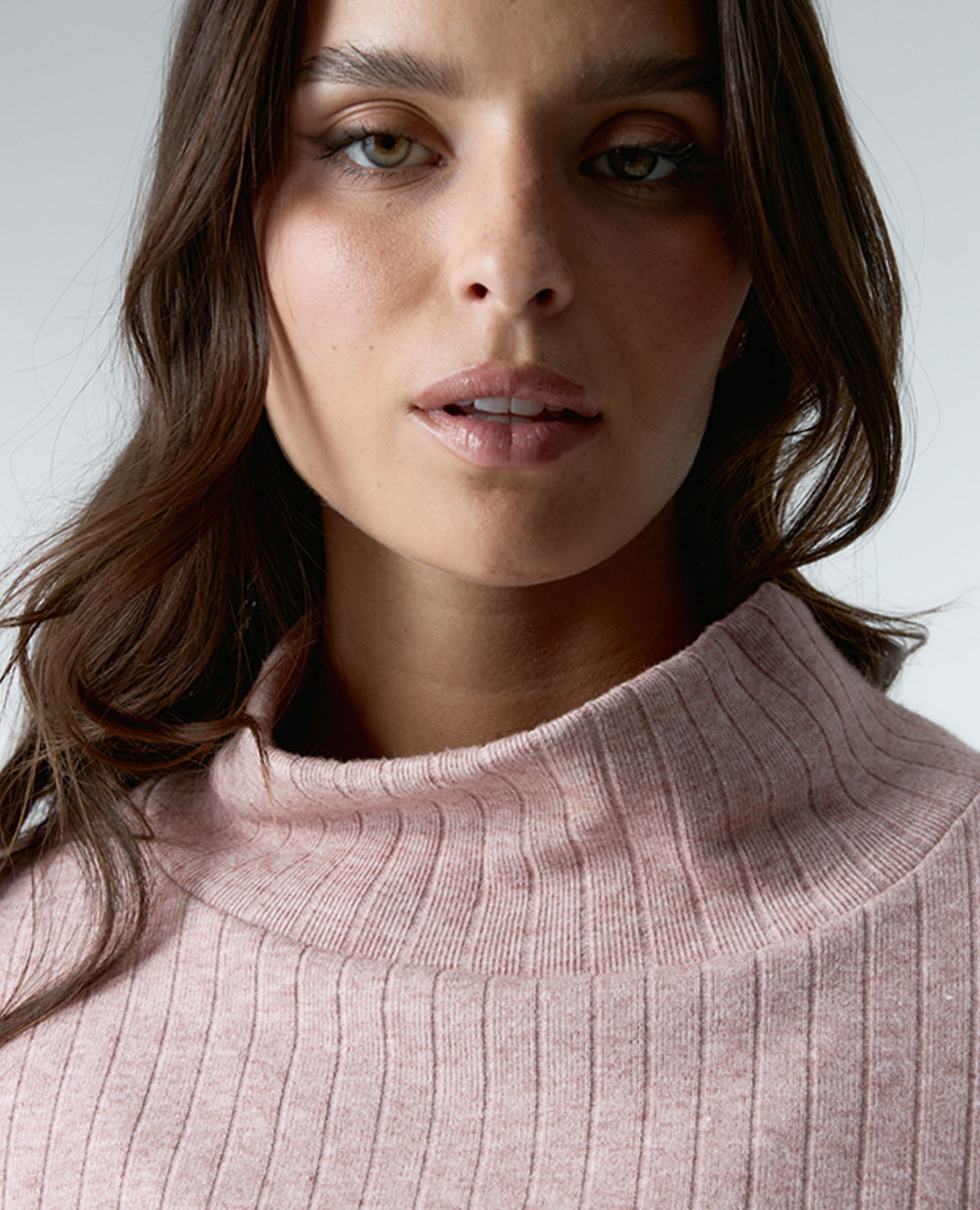 Sudadera deportiva de mujer de canalé con cuello barco - Black Limba - Rosa Rosa-3