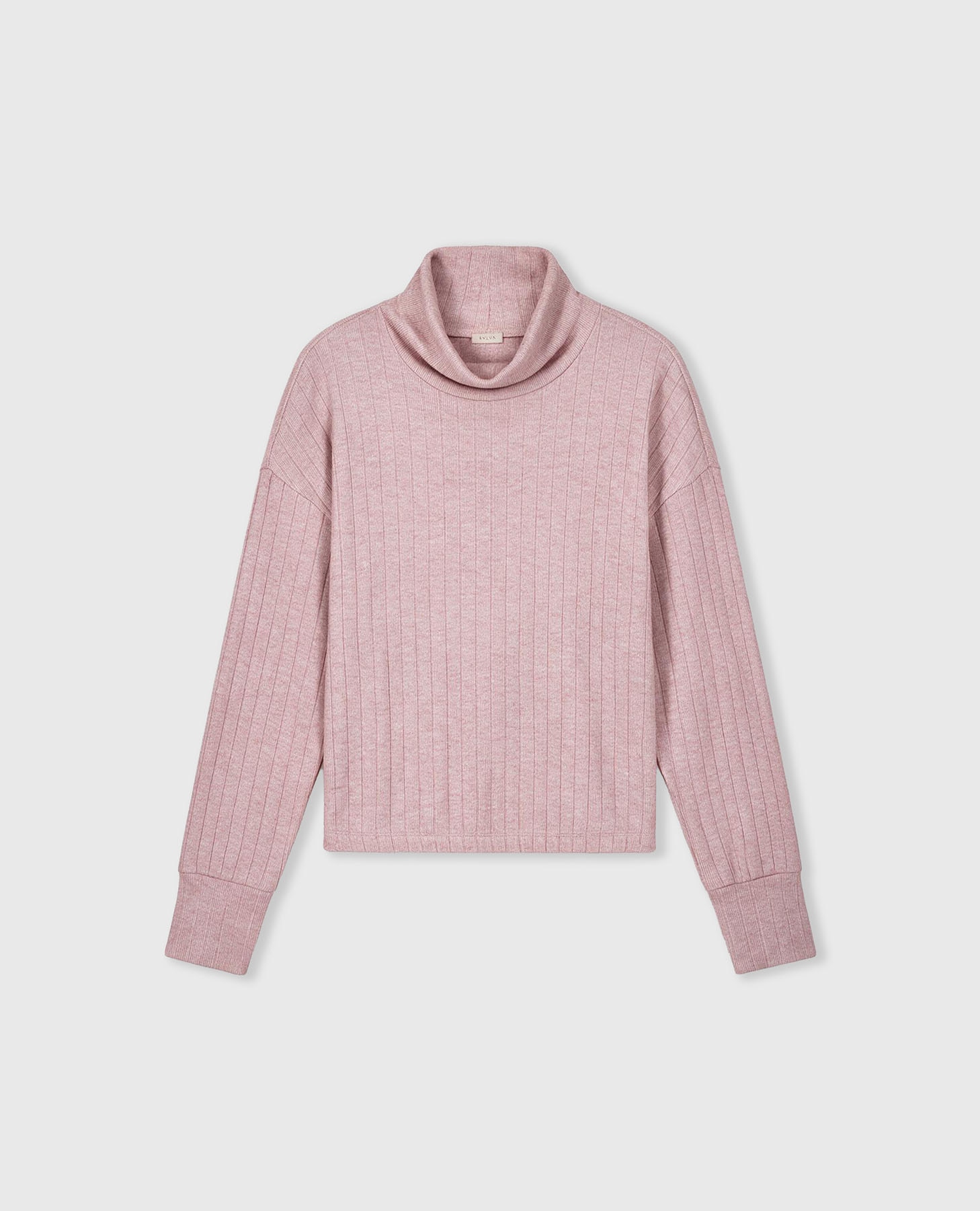 Sudadera deportiva de mujer de canalé con cuello barco - Black Limba - Rosa Rosa-8