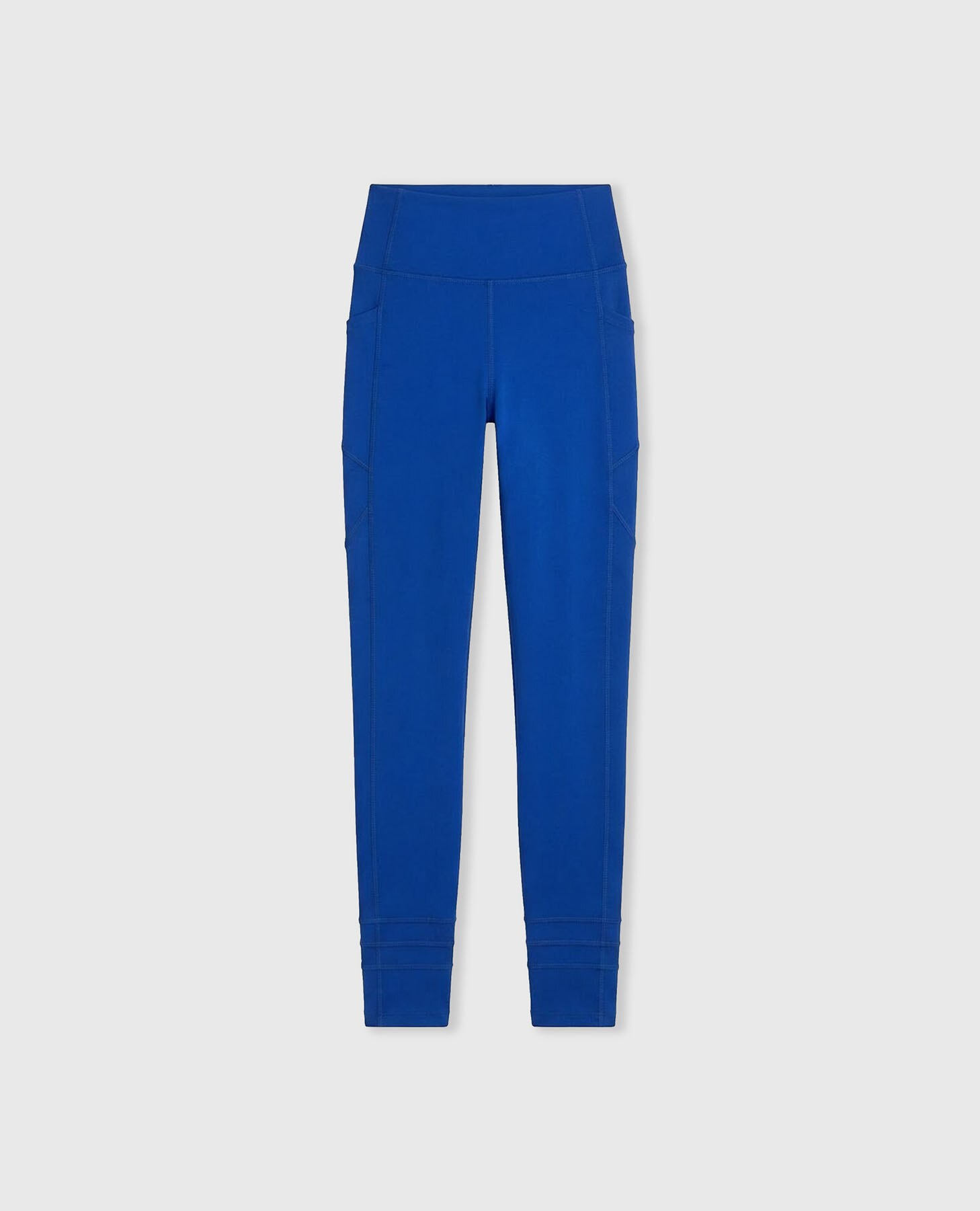 Legging deportivo de mujer recortable y compresivo - Black Limba - Azul Azul-8