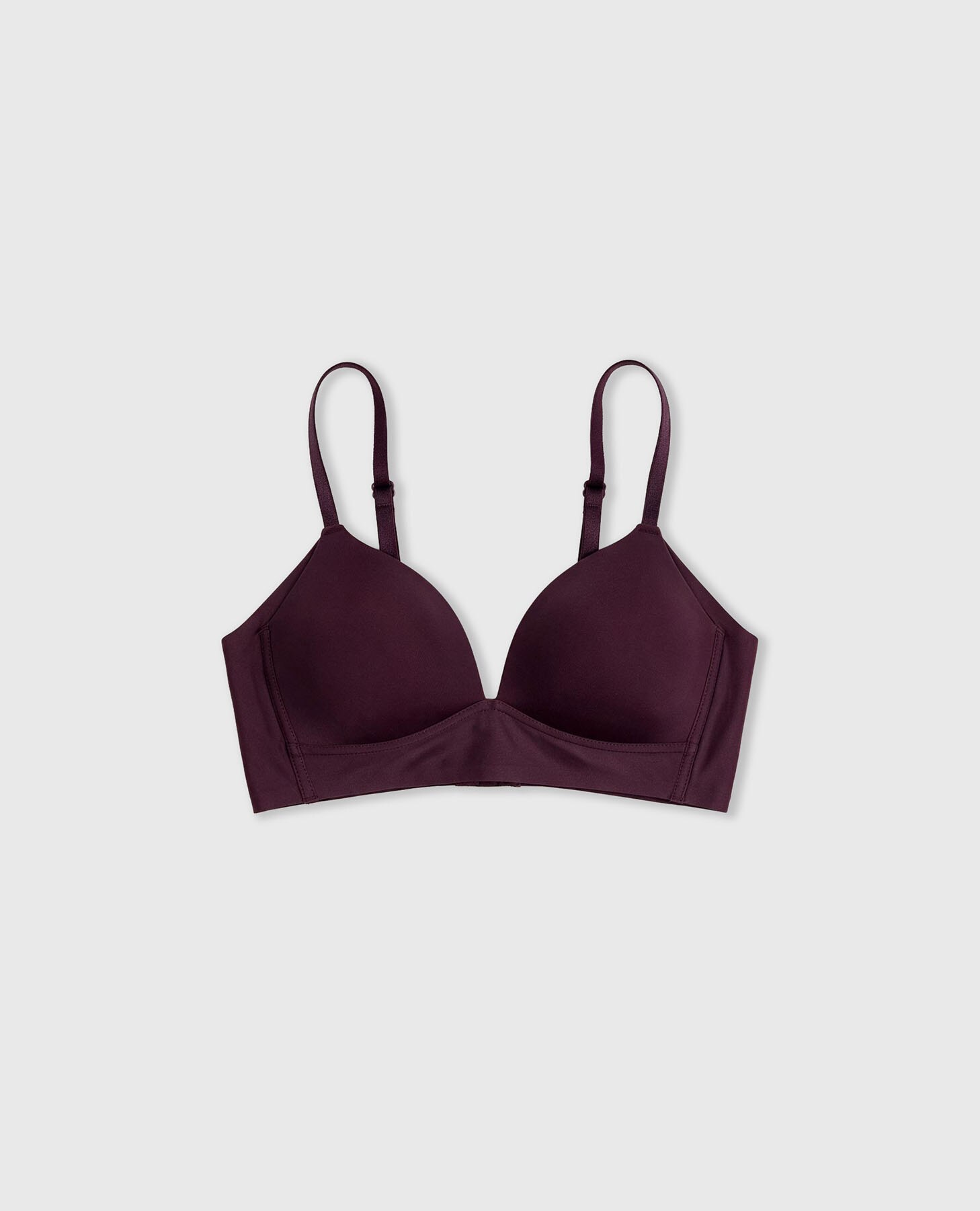 Sujetador bralette preformado de microfibra - Black Limba - Burdeos Burdeos-8