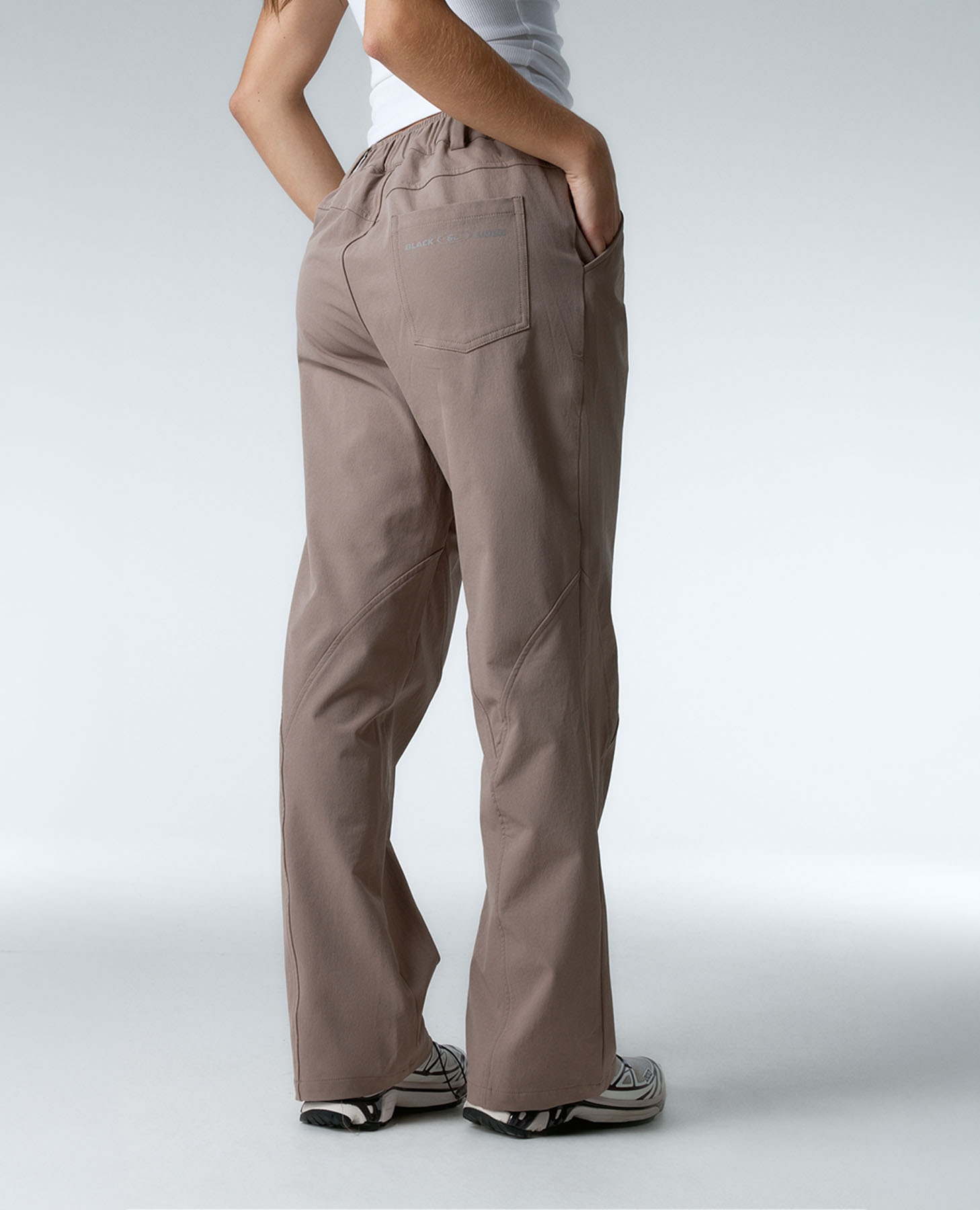 Legging deportivo ligero cargo - Black Limba - Camel Camel-2