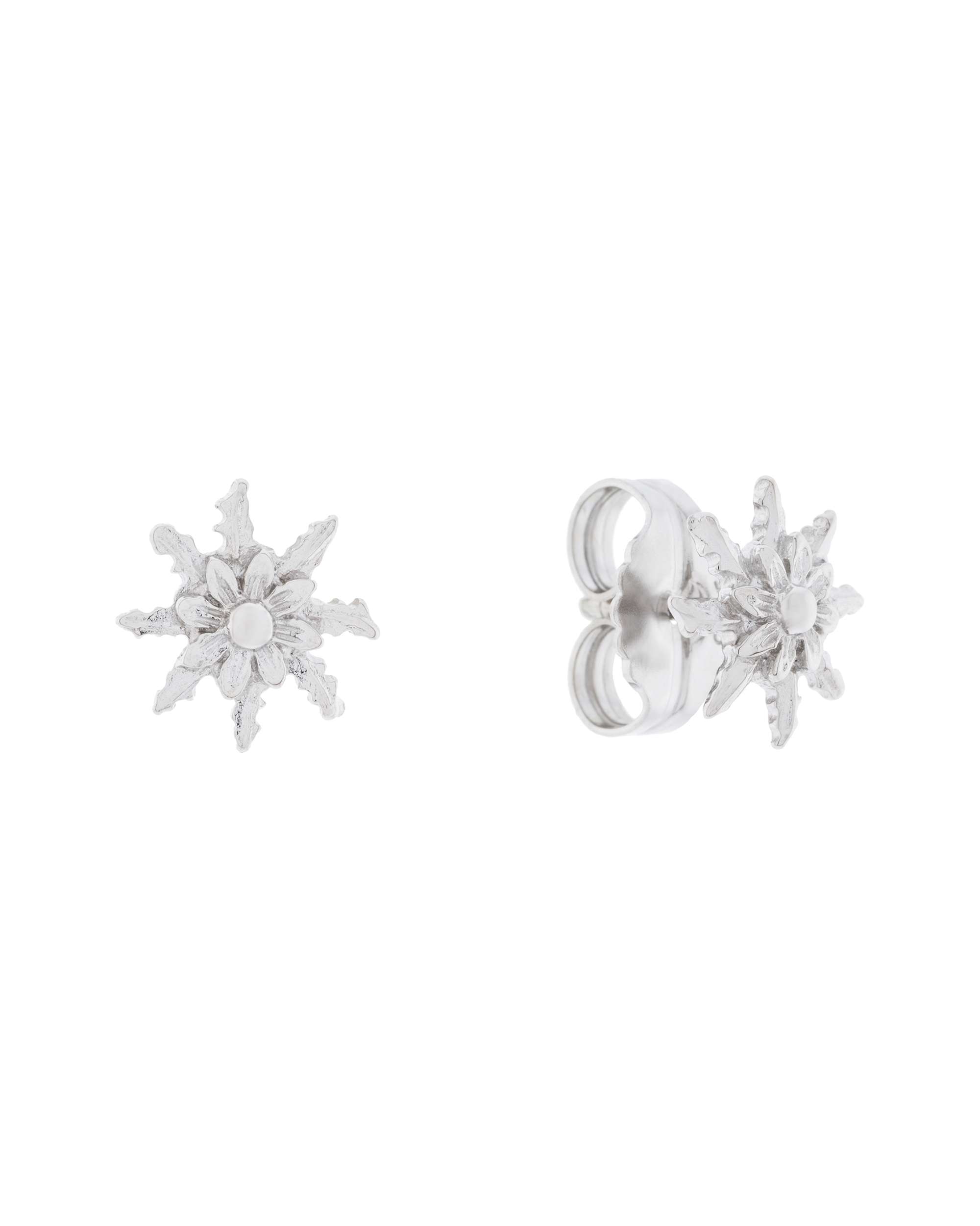 Pendientes de botón eguzkilore de plata 11mm - Plateado Plateado-1