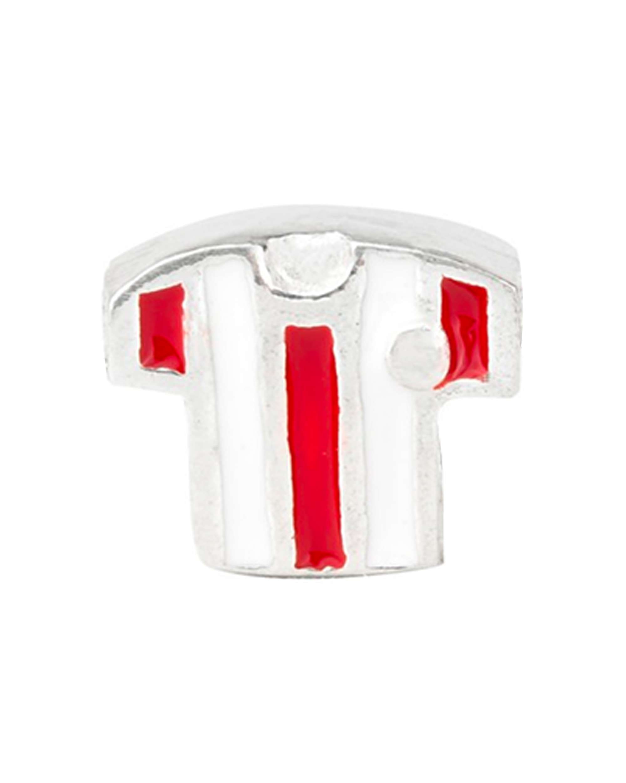 Imagen 1 de Charm símbolo camiseta de fútbol rojiblanca de plata - Eguzkilore - Plateado Plateado