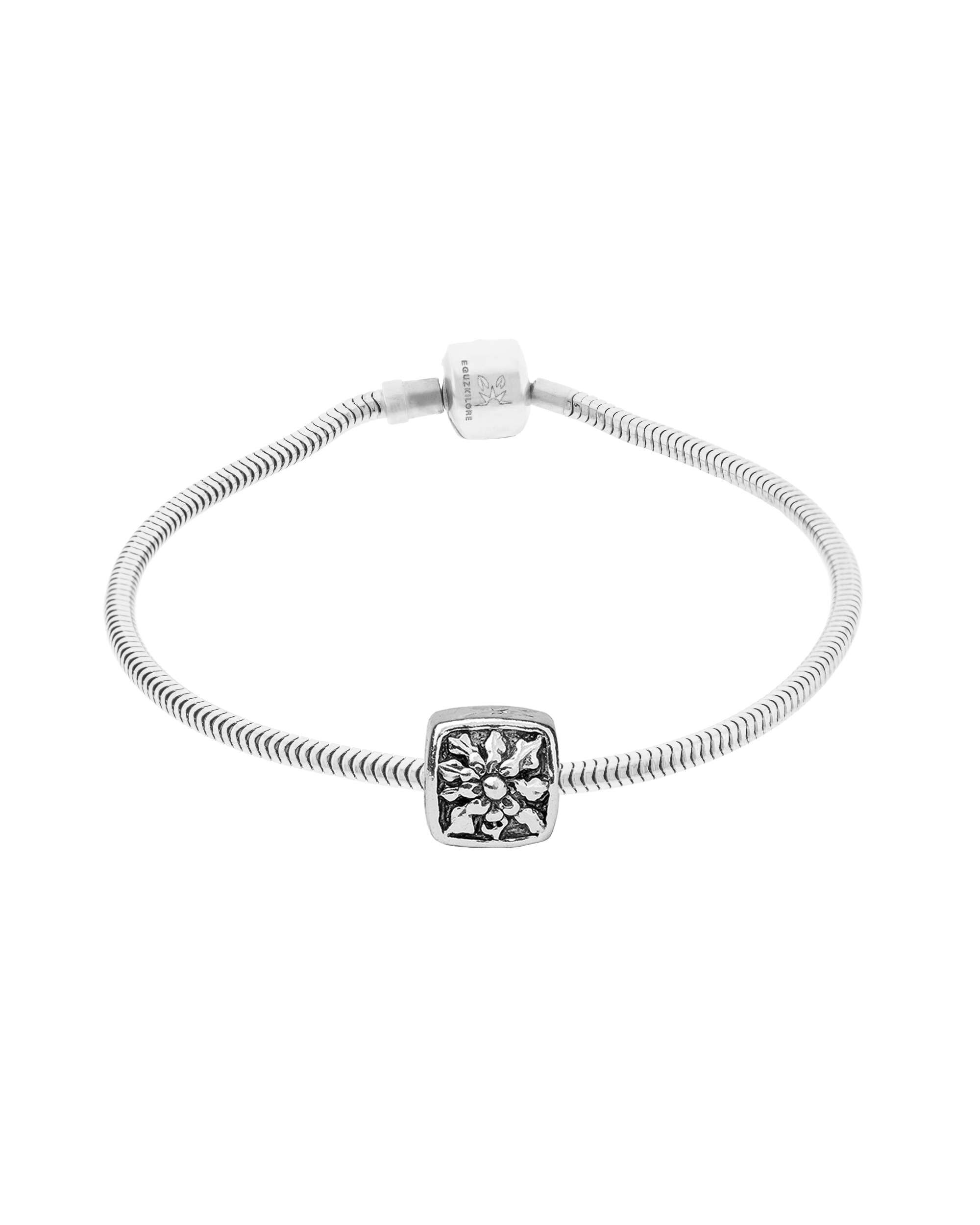 Charm símbolo eguzkilore doble cara de plata - Plateado Plateado-2