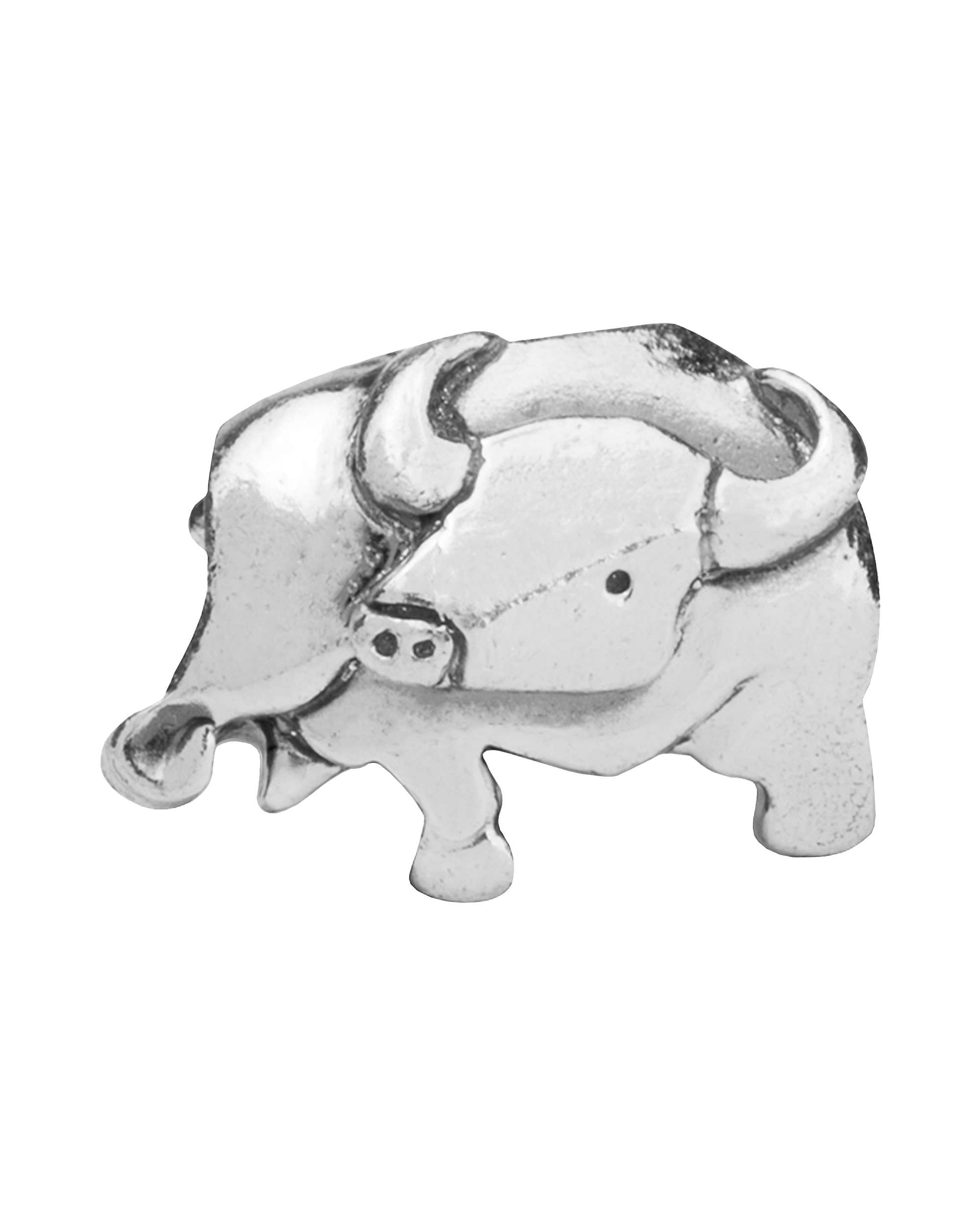 Imagen 0 de Charm animal toro de plata Plateado