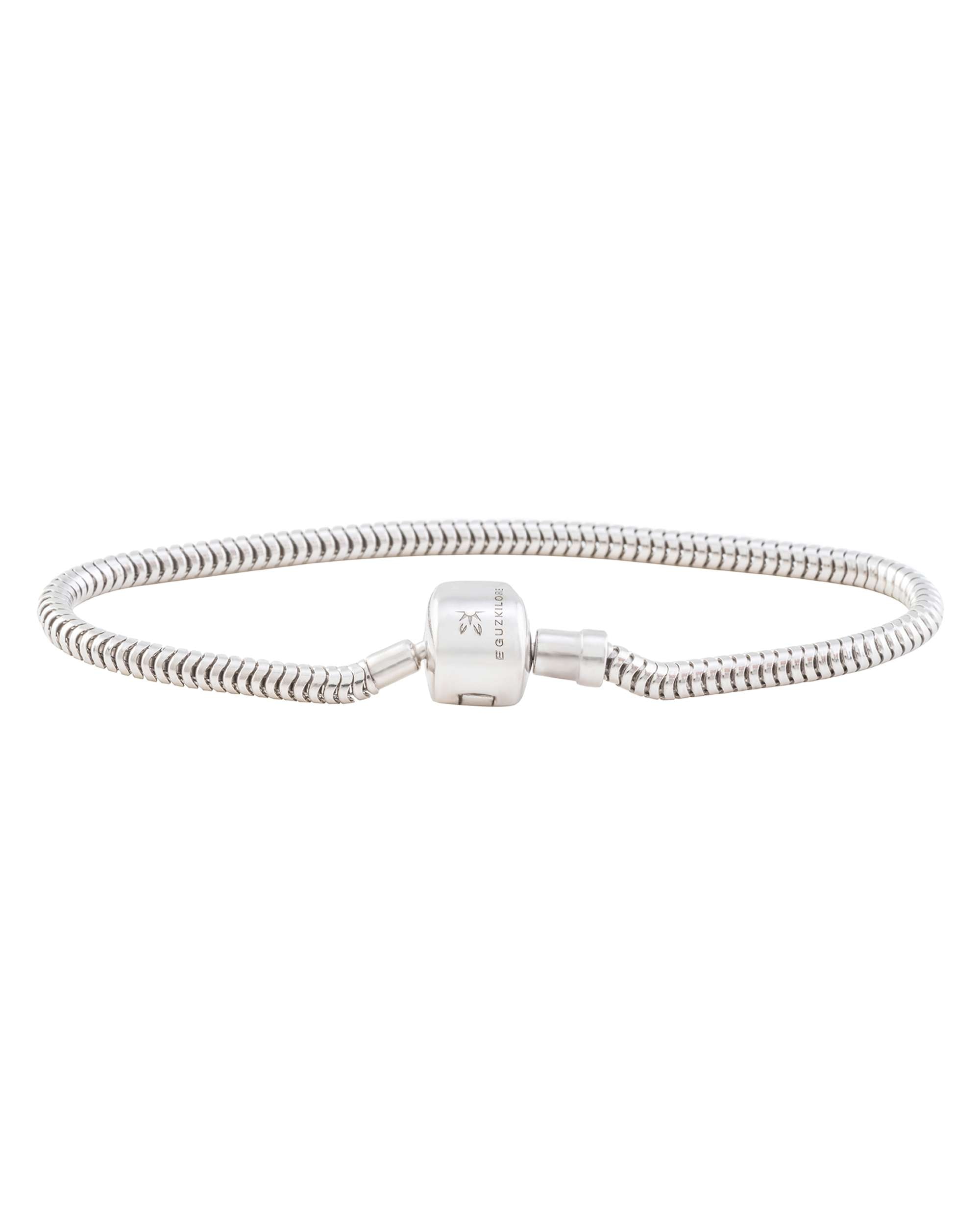 Imagen 0 de Pulsera charm de plata de 19cm Plateado