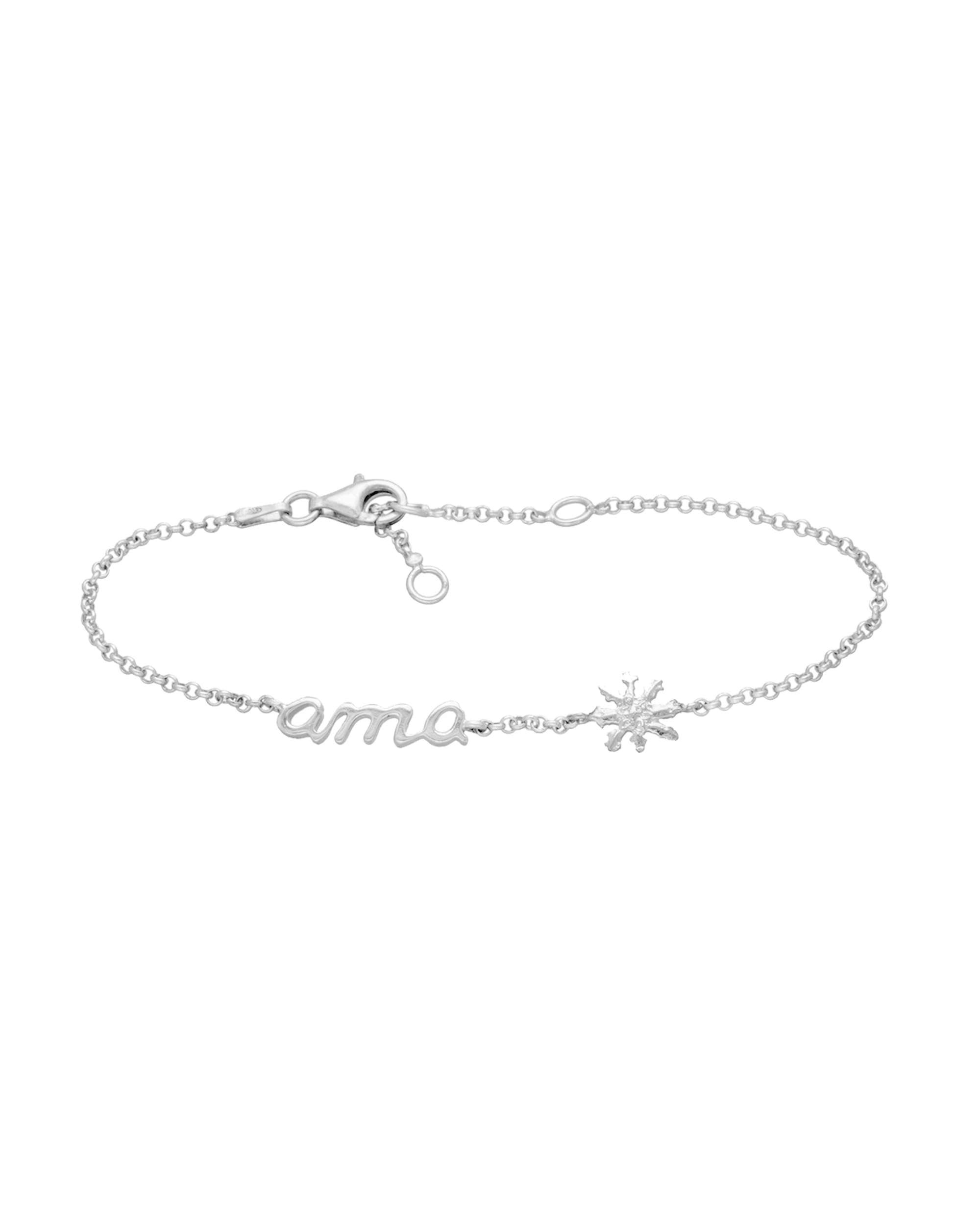 Pulsera de cadena ama de plata - Eguzkilore - Plateado Plateado-1