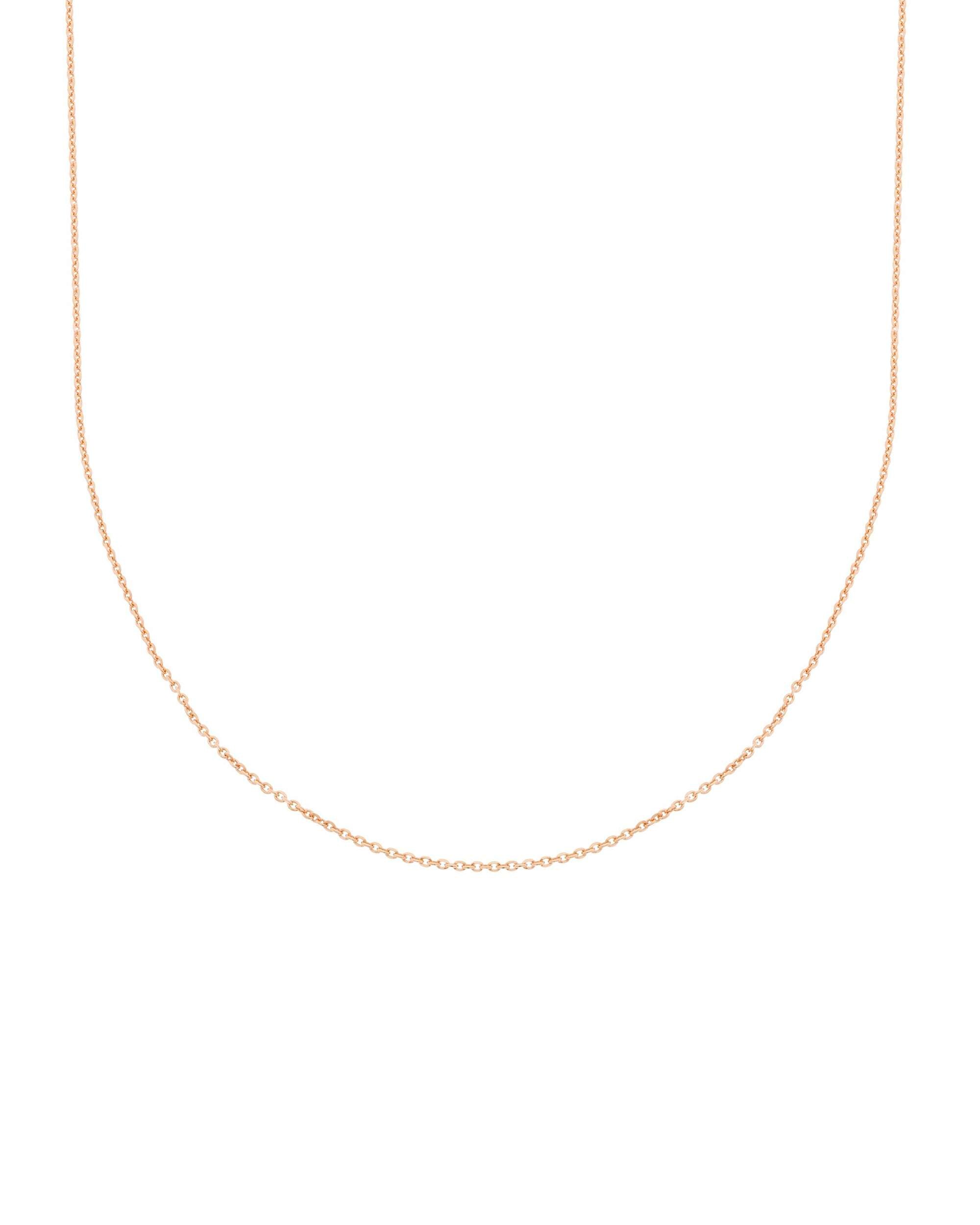 Imagen 2 de Cadena forza de plata rosa de 0,40mm de 38cm - Eguzkilore - Rosa Rosa
