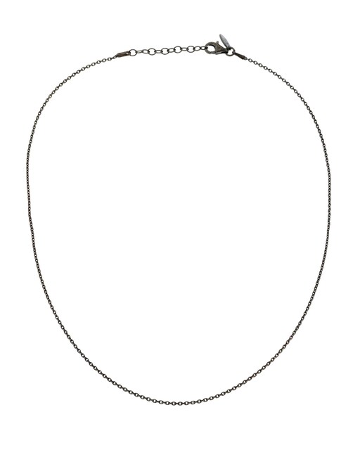 Imagen 0 de Cadena forza de plata negra de 0,40mm de 38cm