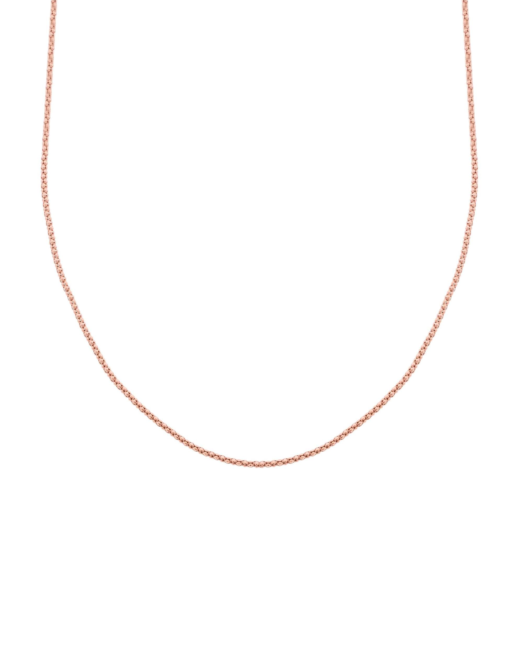 Imagen 2 de Cadena bombata de plata rosa de 2mm de 42cm - Eguzkilore - Rosa Rosa