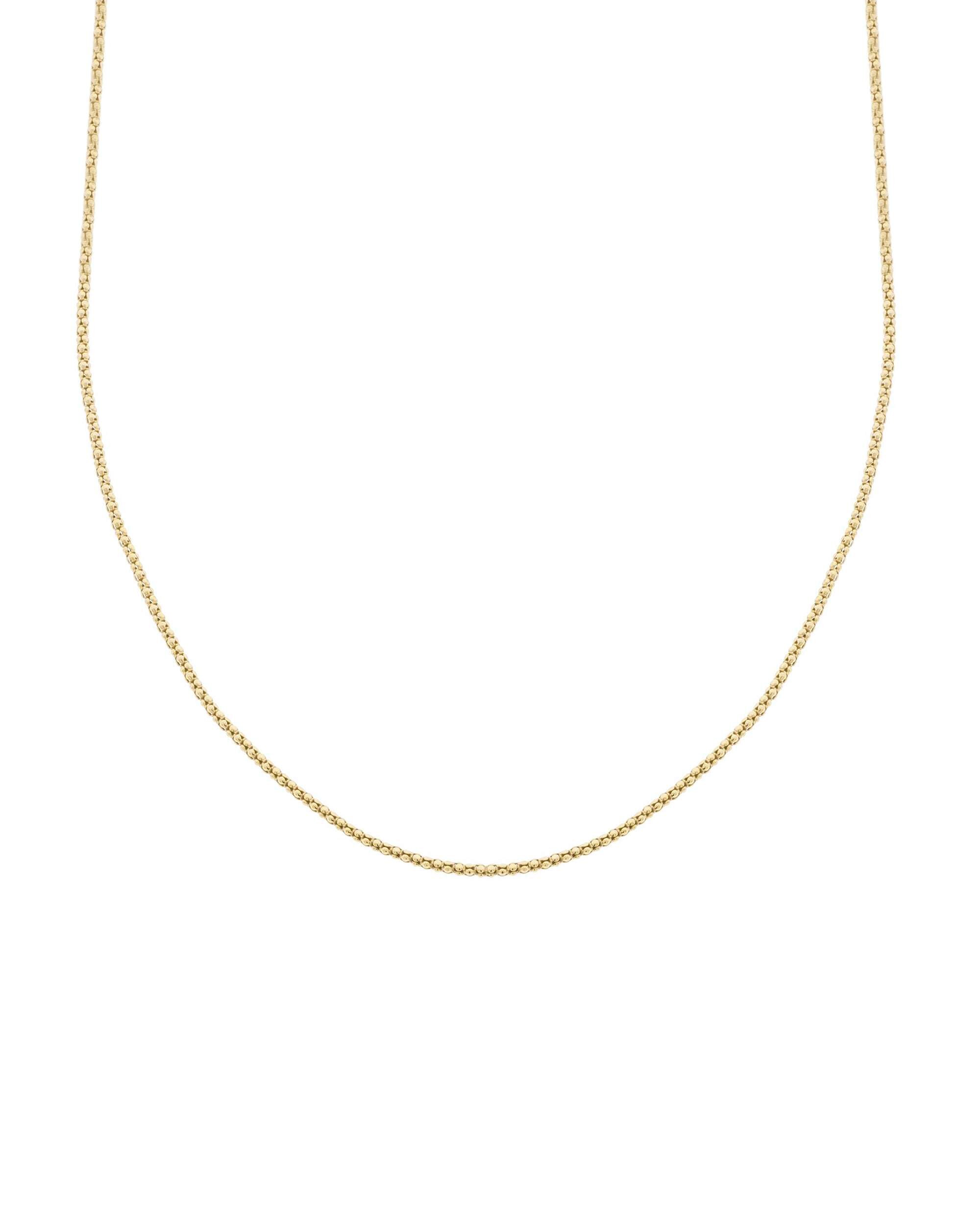 Imagen 2 de Cadena bombata de plata dorada de 2mm de 50cm - Eguzkilore - Dorado Dorado