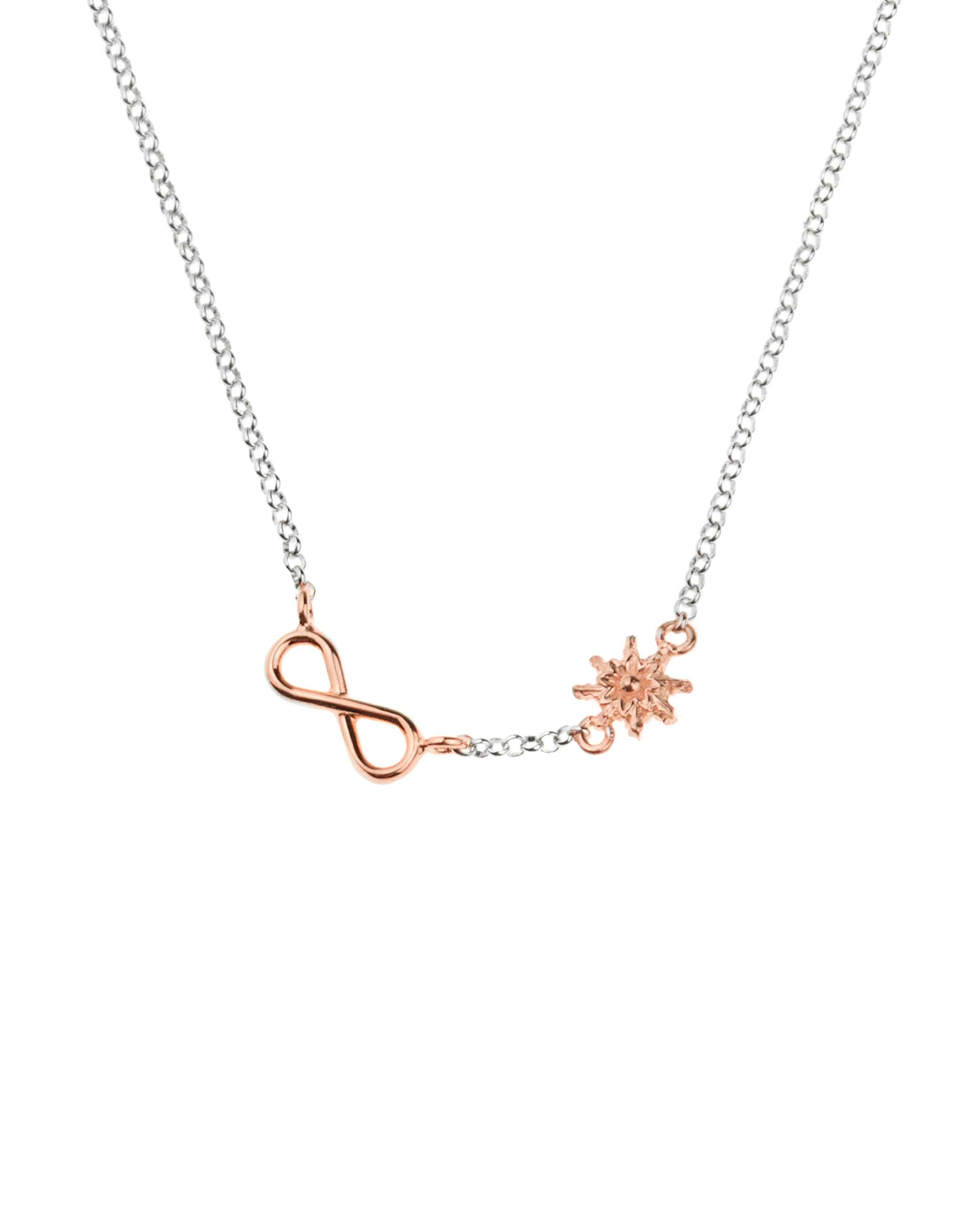 Imagen 1 de Collar infinito de plata rosa Plata / Rosa